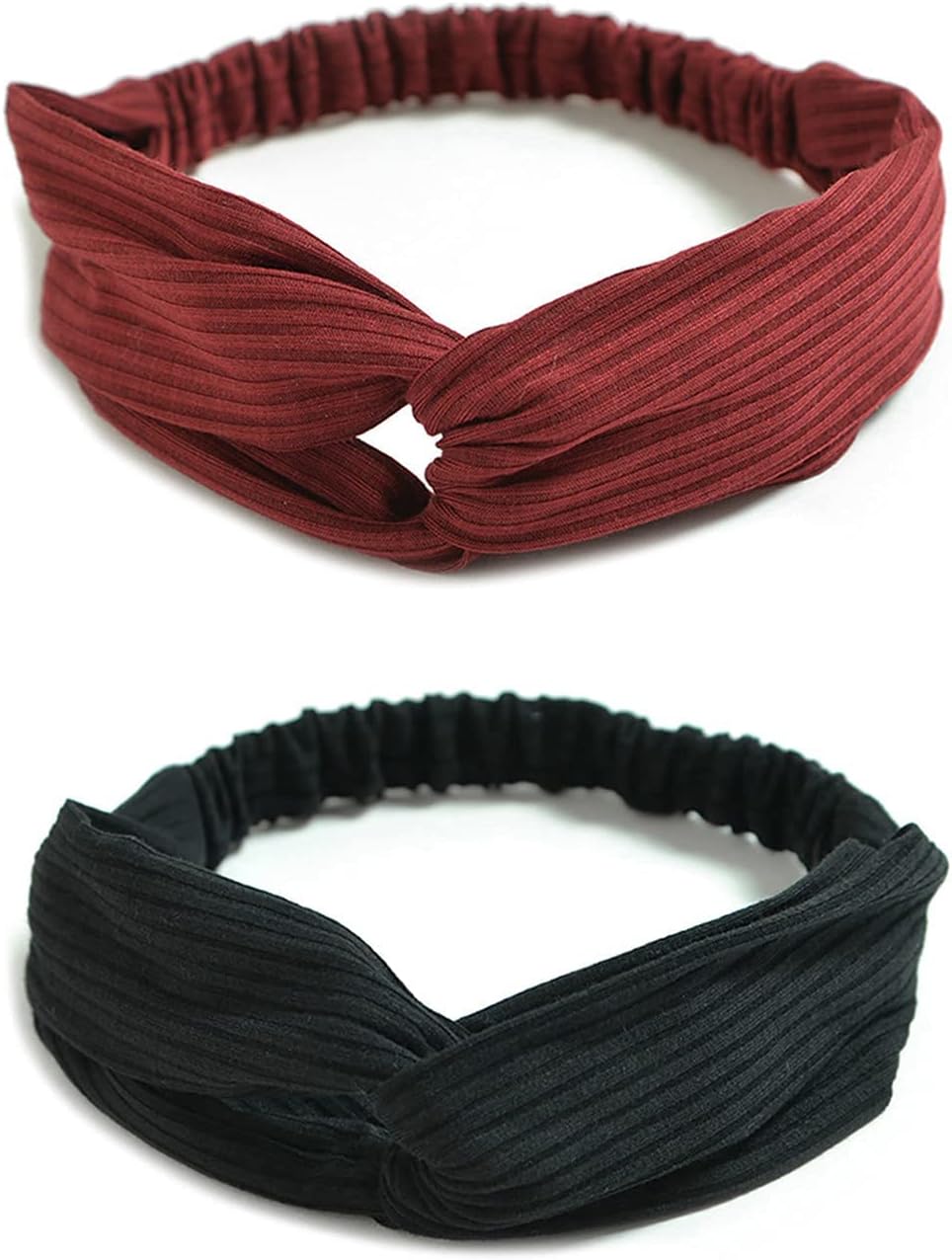DRESHOW 10 Pack Boho Headbands for Women Girls Criss Cross Elastic Hair Band Twisted Head Wrap image 4