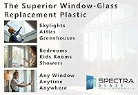 Vista 6 de Spectra Glass Clear Polycarbonate Rolled Plastic Sheet. Stronger Than Plexiglass Sheets. UV, Impact, Weather Resistant. Sizes Nominal Cut Within