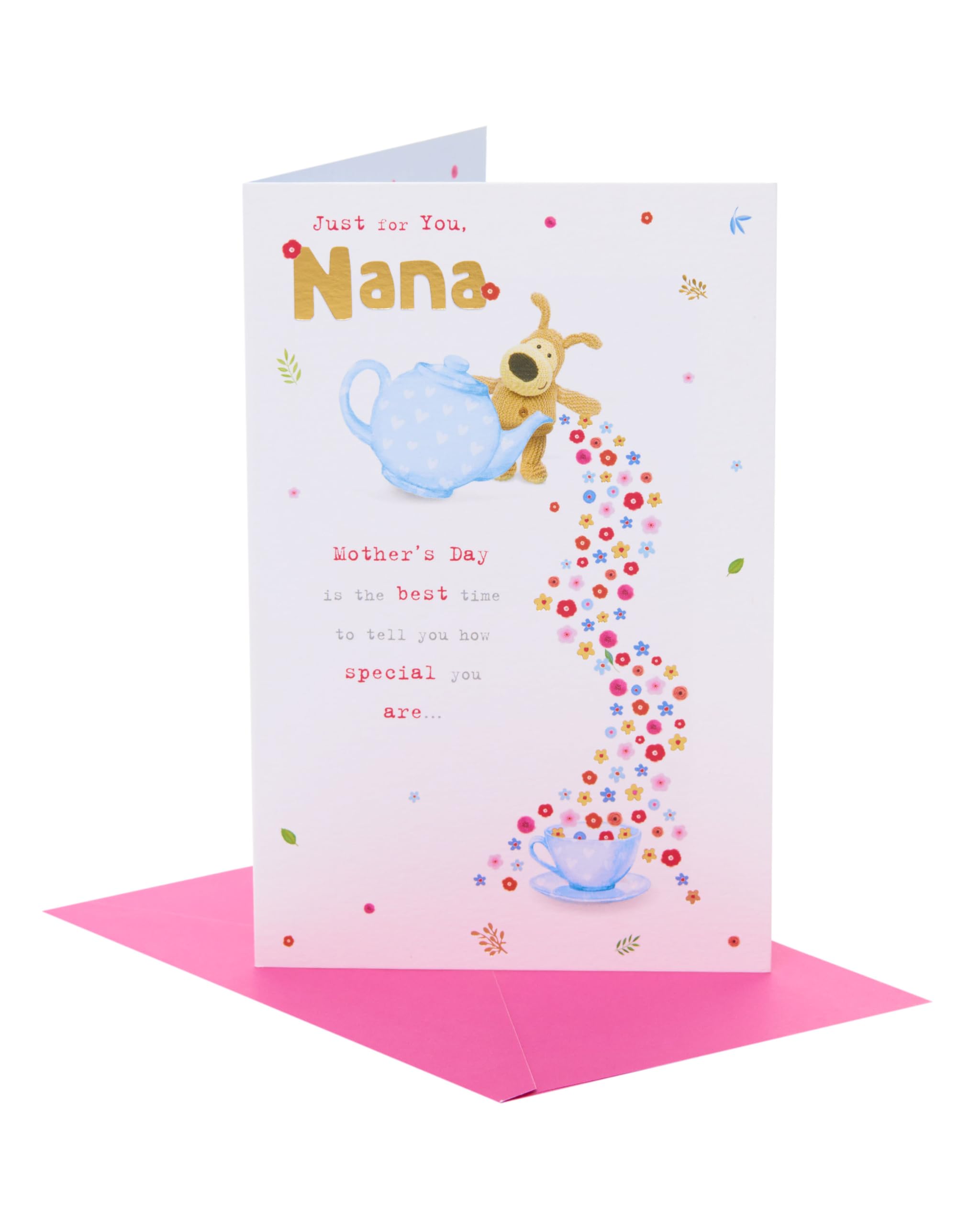 Boofle | Mother's Day Card for Nana | Card for Mum, Grandma, Wife | Her, Girls, Women | Cute Design | With Envelope | 21 x 13.7 cm