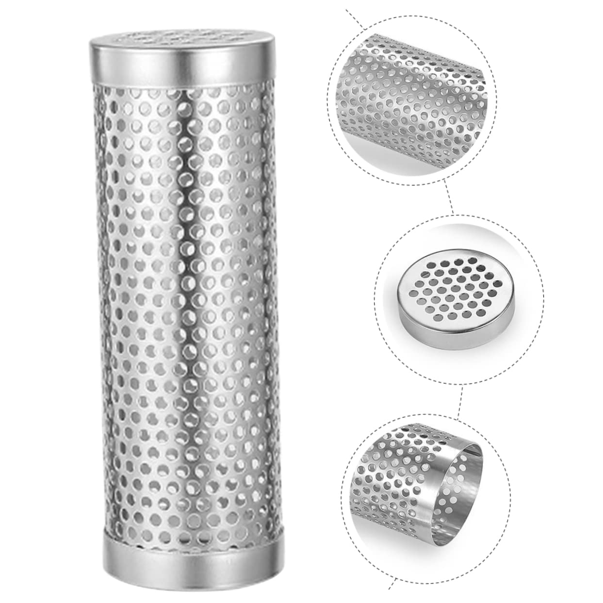 Mipcase 3pezzi Tubo per Affumicatura Acciaio Inossidabile Utensile Pratico per Barbecue Resistente e Facile da Pulire per Uso Quotidiano e Grigliate all Aperto