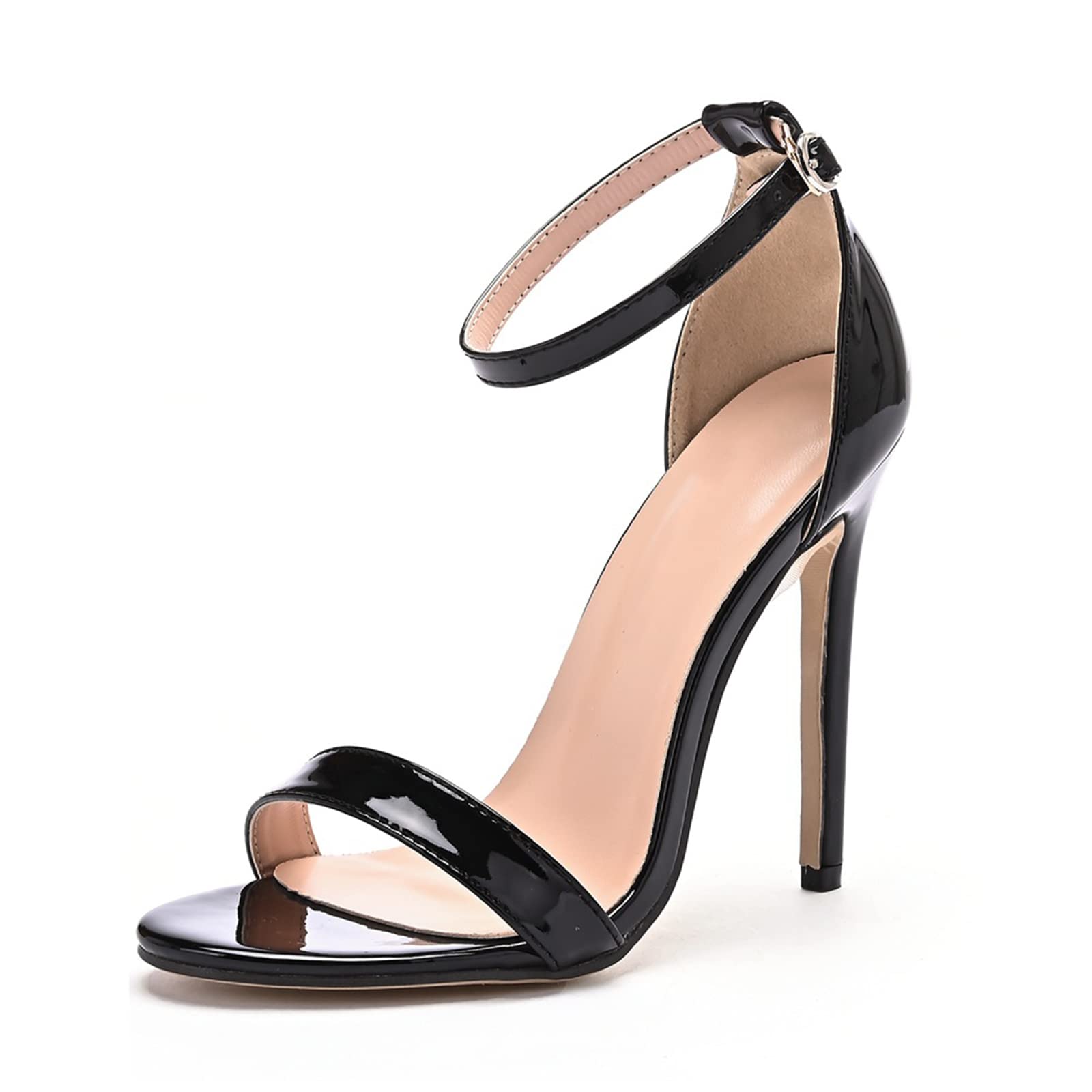 11CM/4.33IN Sexy Talons Hauts Chaussures Fétiches Stiletto Nightclub Pole Dance Wedding Party Prom Sandales