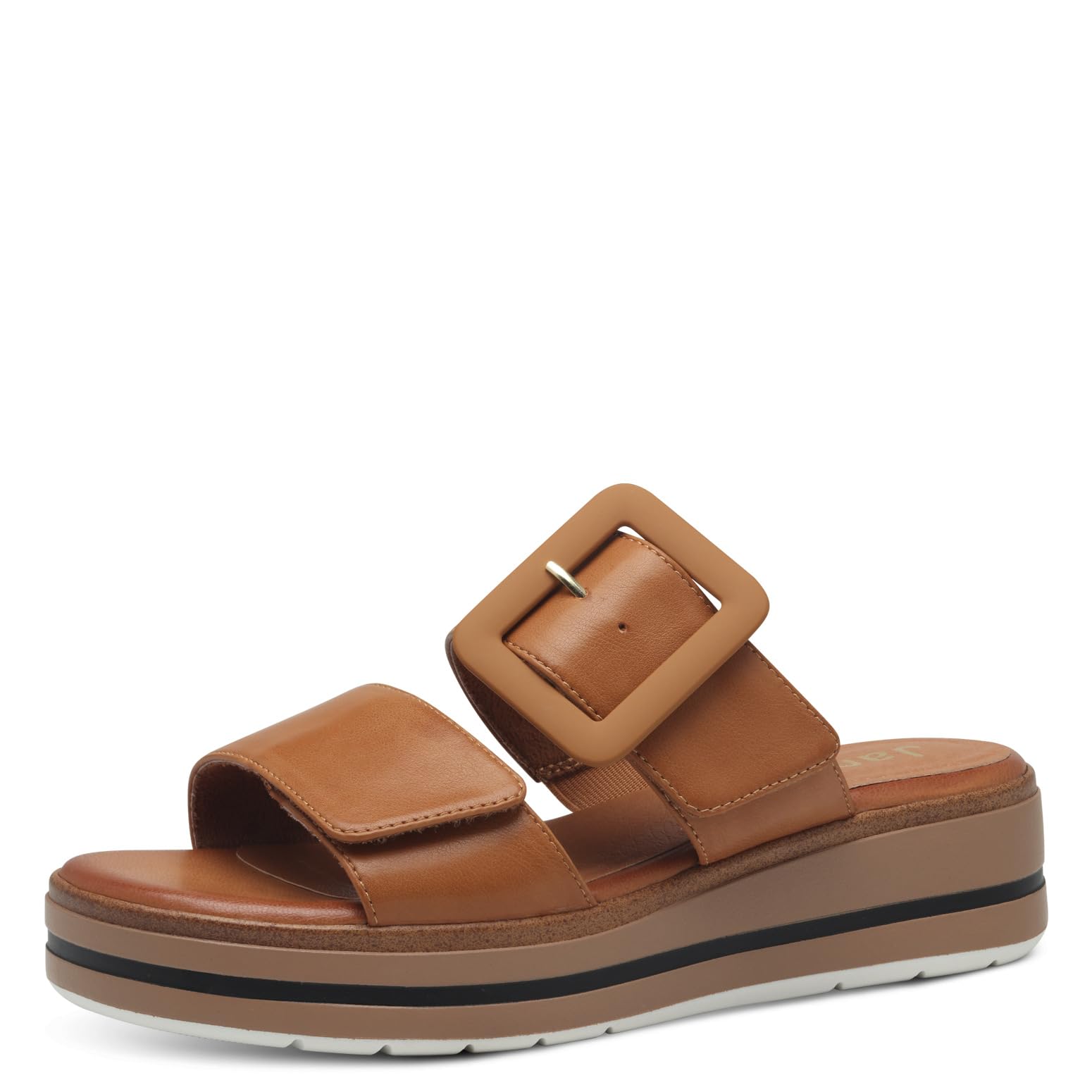 Jana Women’s Mules with Buckle Vegan, Tan, 5 UK
