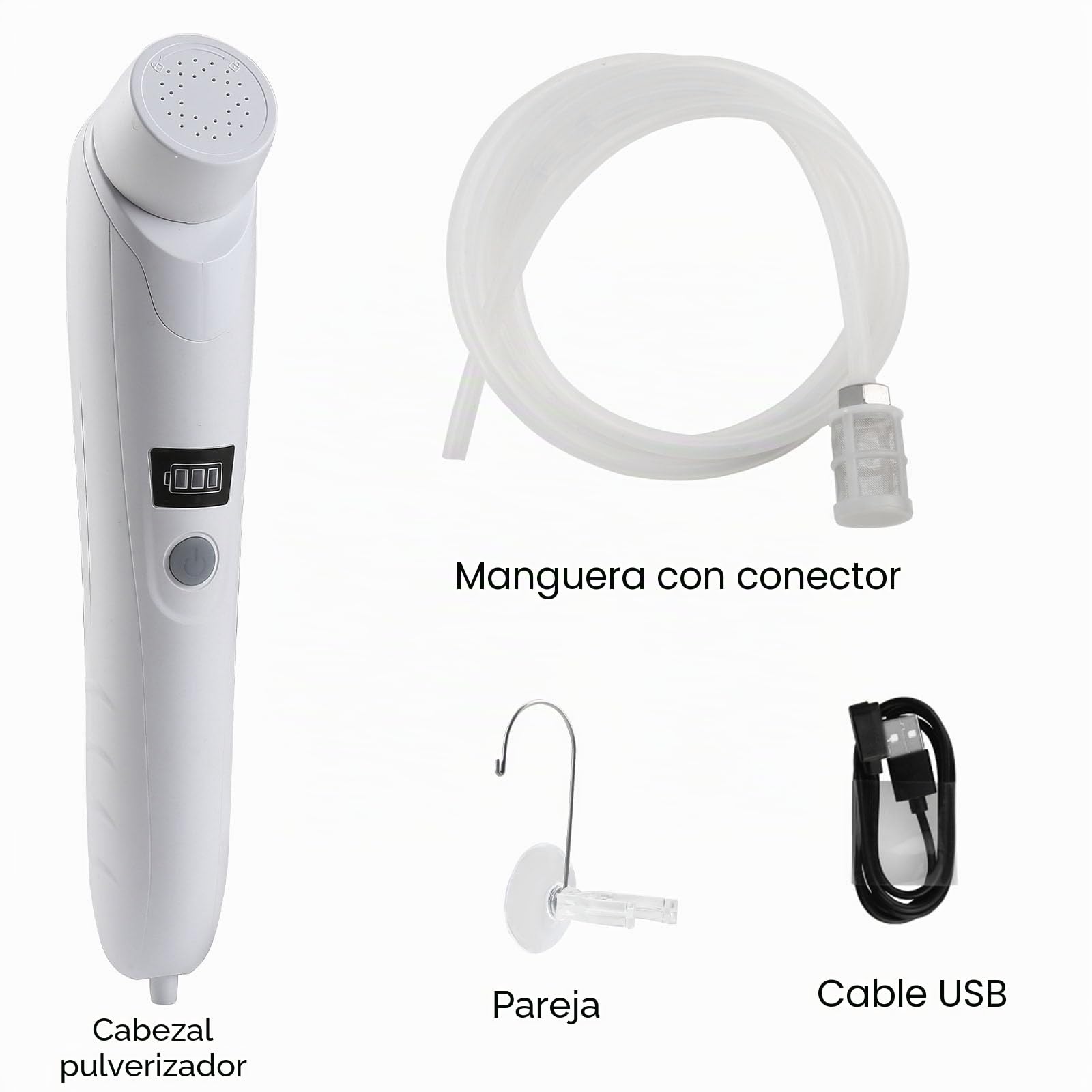 Ducha portátil al Aire Libre,Ducha eléctrica portátil,ipx6 Impermeable,Carga USB,compacta y Ligera,Adecuada para Acampar al Aire Libre,Ducha de Playa,Senderismo,baño para Mascotas