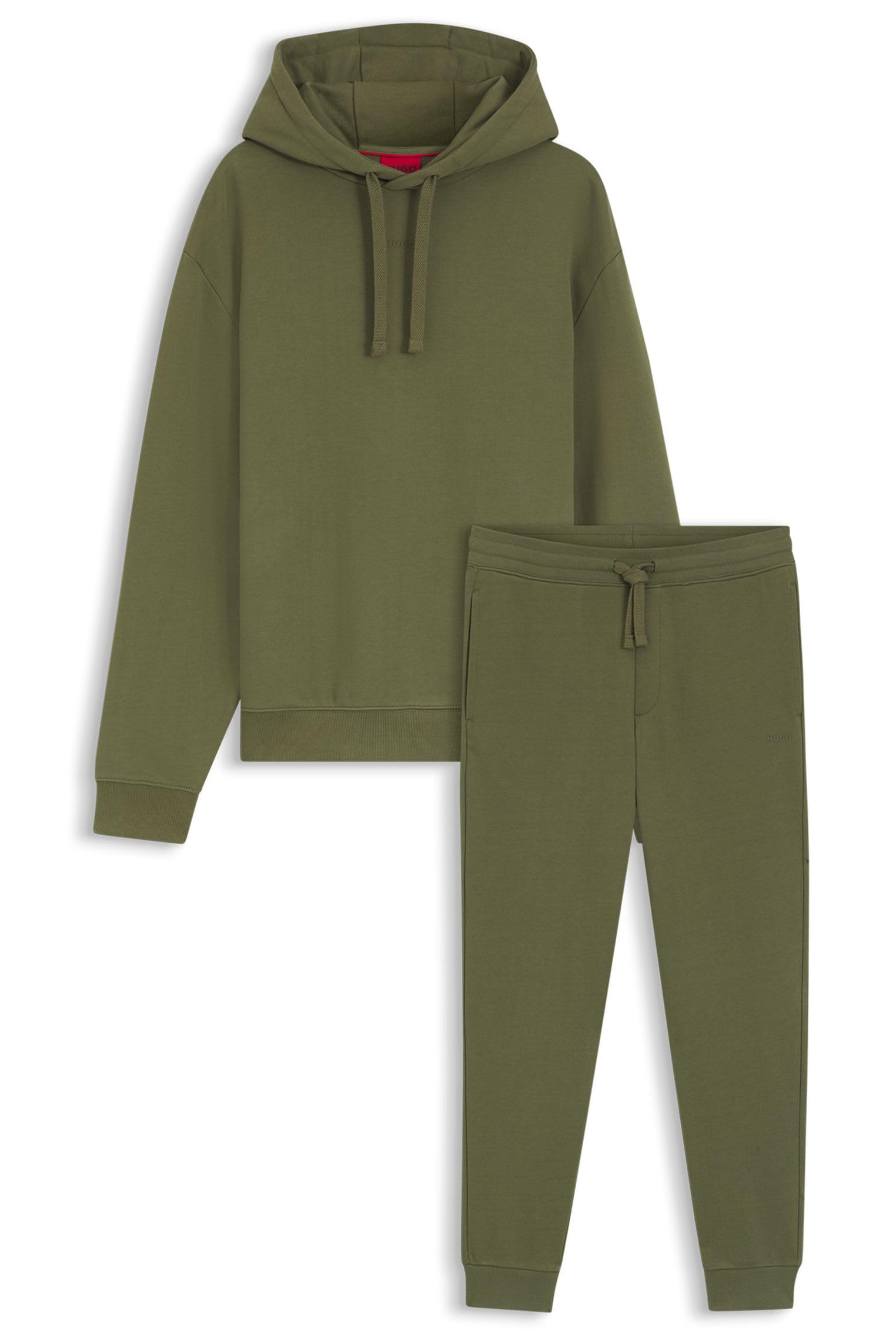 HUGO Herren Tracksuit DapoDayote Zweiteiliges Trainingsanzug-Set aus Baumwoll-Terry mit Logo-Print