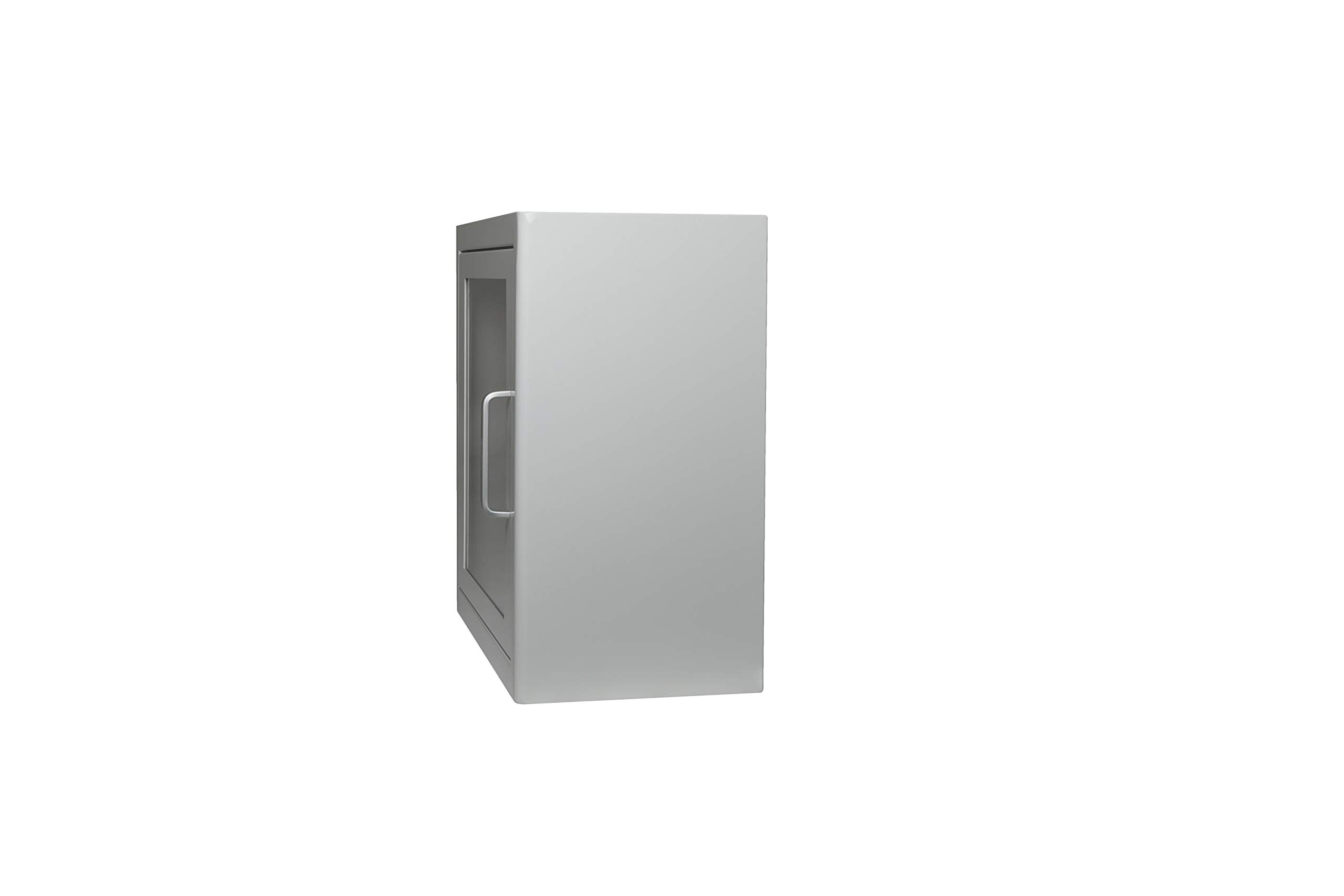 ARKY AED Defibrillator Wandschrank universal grün oder weiß mit Alarm 38 x 38 x 20 cm Metall (weiß)