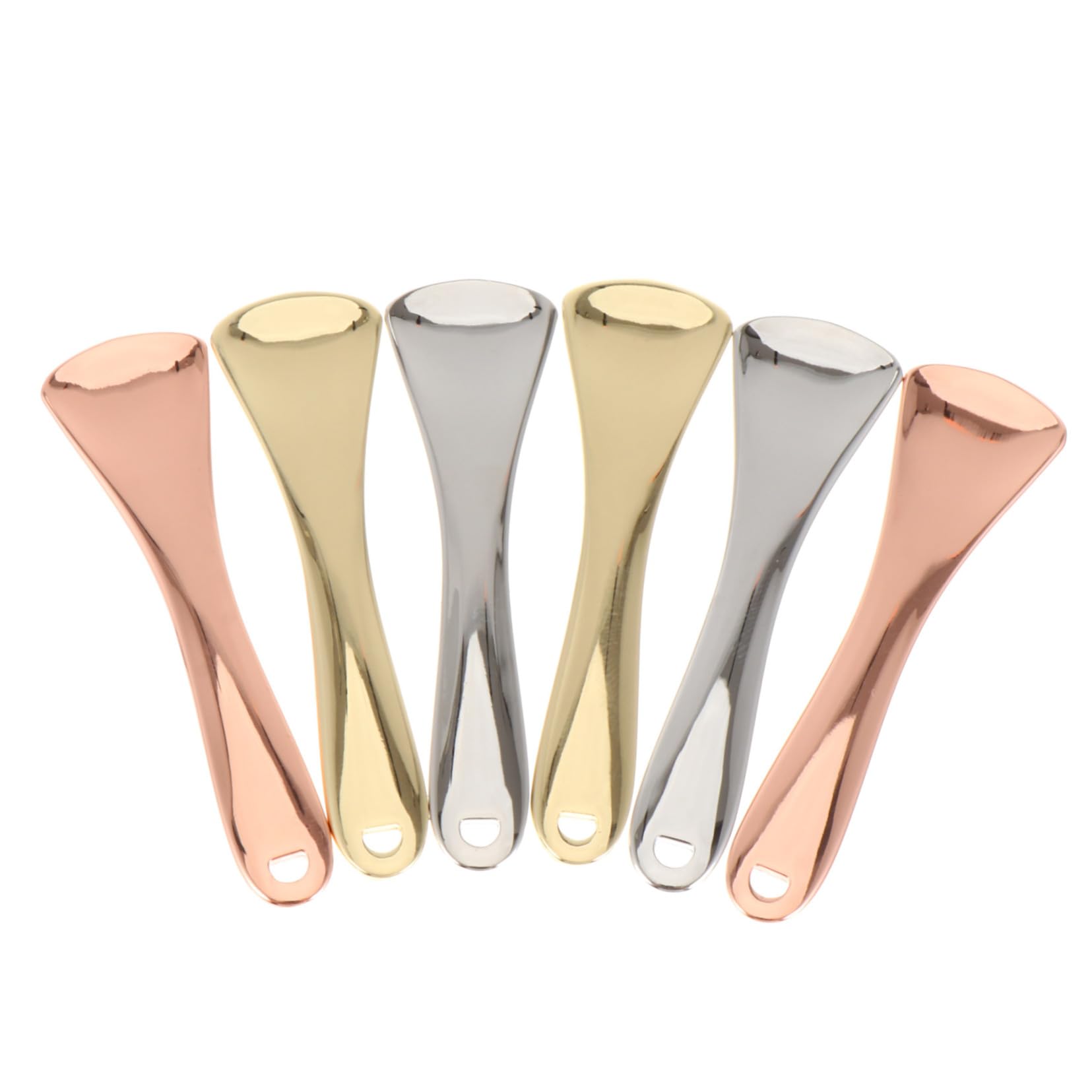 Healeved 6pc Eye Cream Spoon Set for Anti-aging Makeup Spatula for Skincare Eye Massage Stick for Fatigue Relief Random