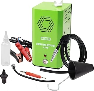 MR CARTOOL T100 Automotive EVAP Smoke Machine Leak Detector Tester Built-in Air Pump, Vacuum Fuel Pipe Diagnostic Tester for All Cars, Motorcycles, Light Trucks, Boats, ATV, Snowmobiles