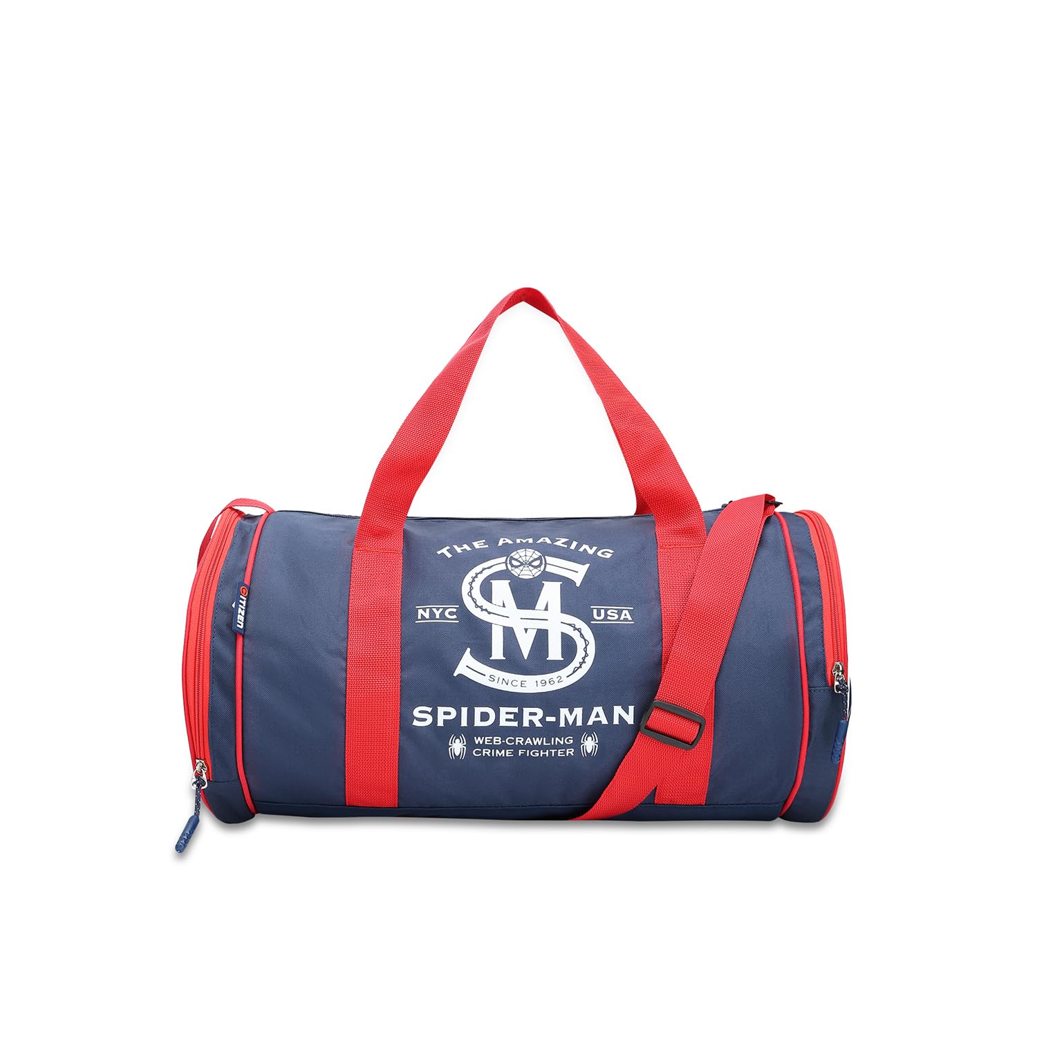 citizen Marvel Spider-Man Gym Duffle Bag | 35L Sports & Travel Bag with Shoe Compartment | Durable Fabric, Multiple Pockets | Blue & Red (50 x 27 x 27 cm)-picture-42