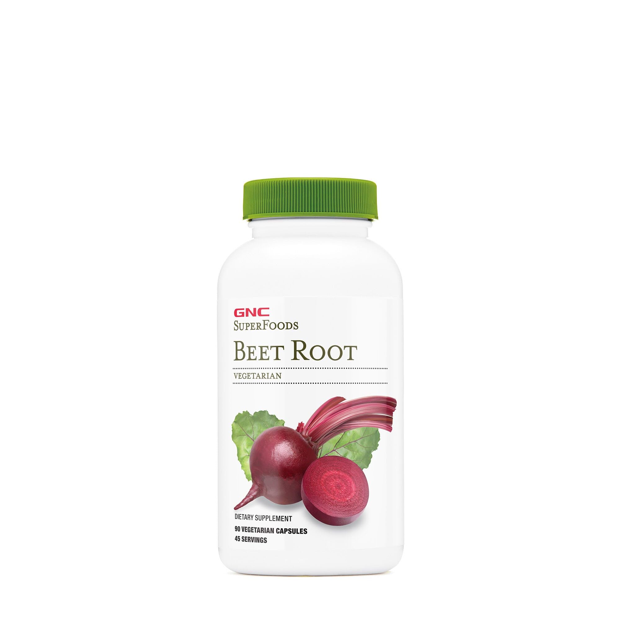 GNC SuperFoods Beet Root, Provides 60mg of Chlorophyll, 90 Capsules