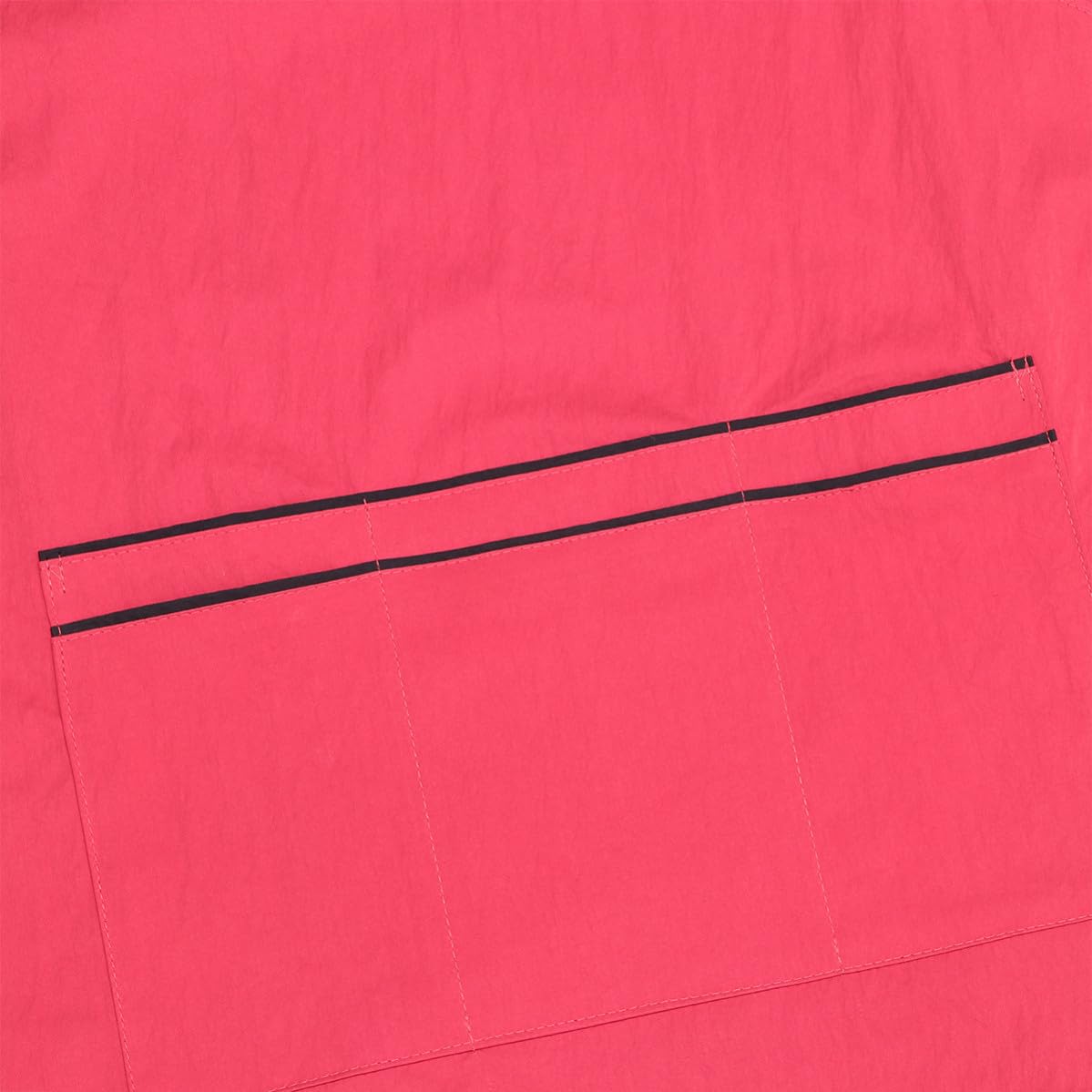 Housoutil Delantal de Salón de Belleza Rojo para Peluquería Bolsillos, Protector Fibra, Adecuado para Estilistas en Cocina y Salón