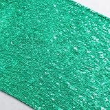 ShinyBeauty 12" x 108" Sequined Table Runner Shiny Green Glitter Table Runner for Party Green Table