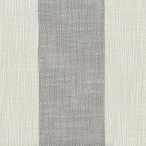 Homepop Home Decor | Modern Square Ottoman With Metal X Base | Ottoman For Living Room & Bedroom | Decorative Home Furniture (Tan And Cream Awning Stripe) #TOP4