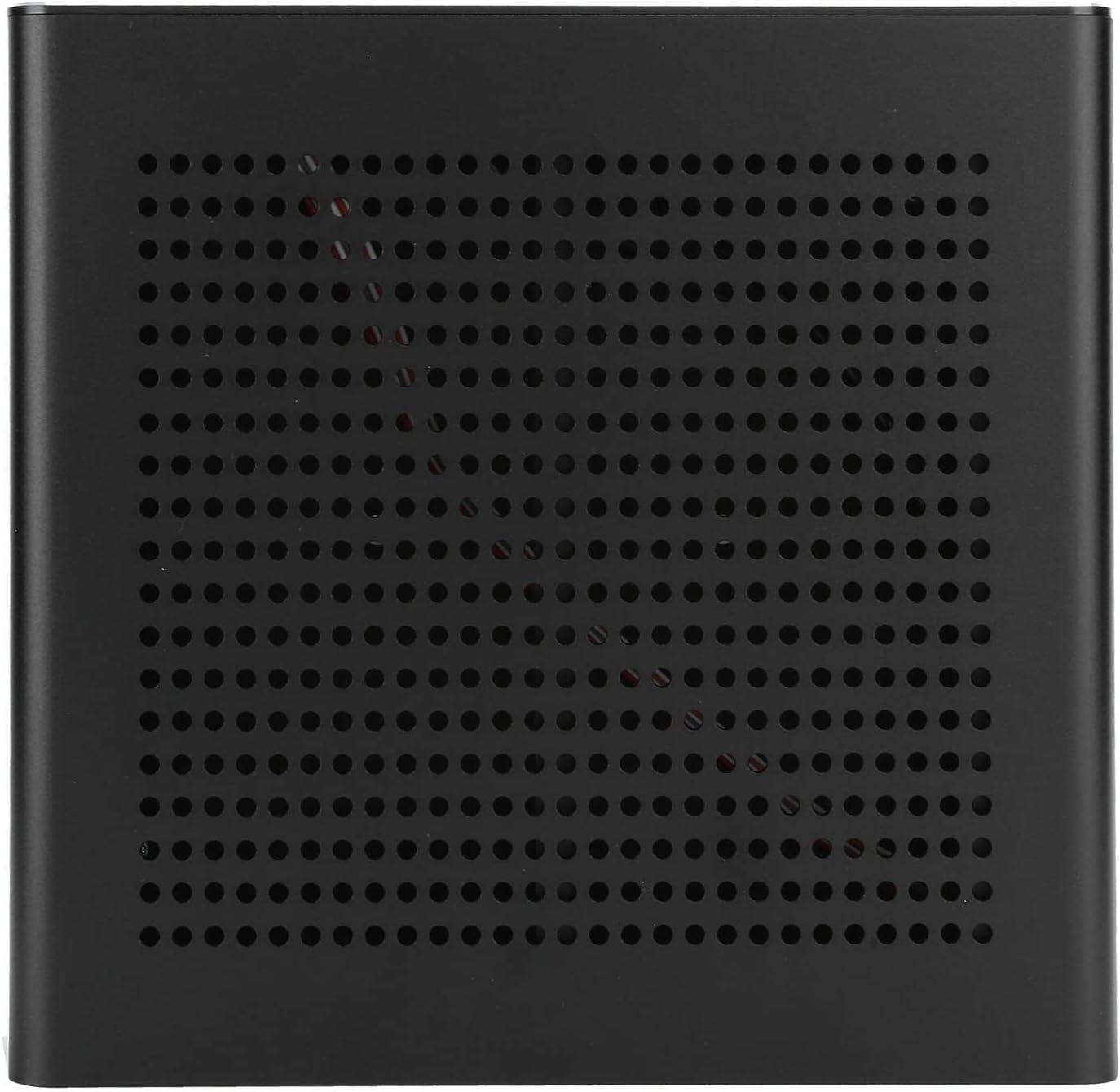 Zunate Mini ITX Gaming PC Case - Full Aluminum HTPC Chassis for 170x170mm Motherboard, Compact Design with USB 2.0 Port and Enhanced Cooling System