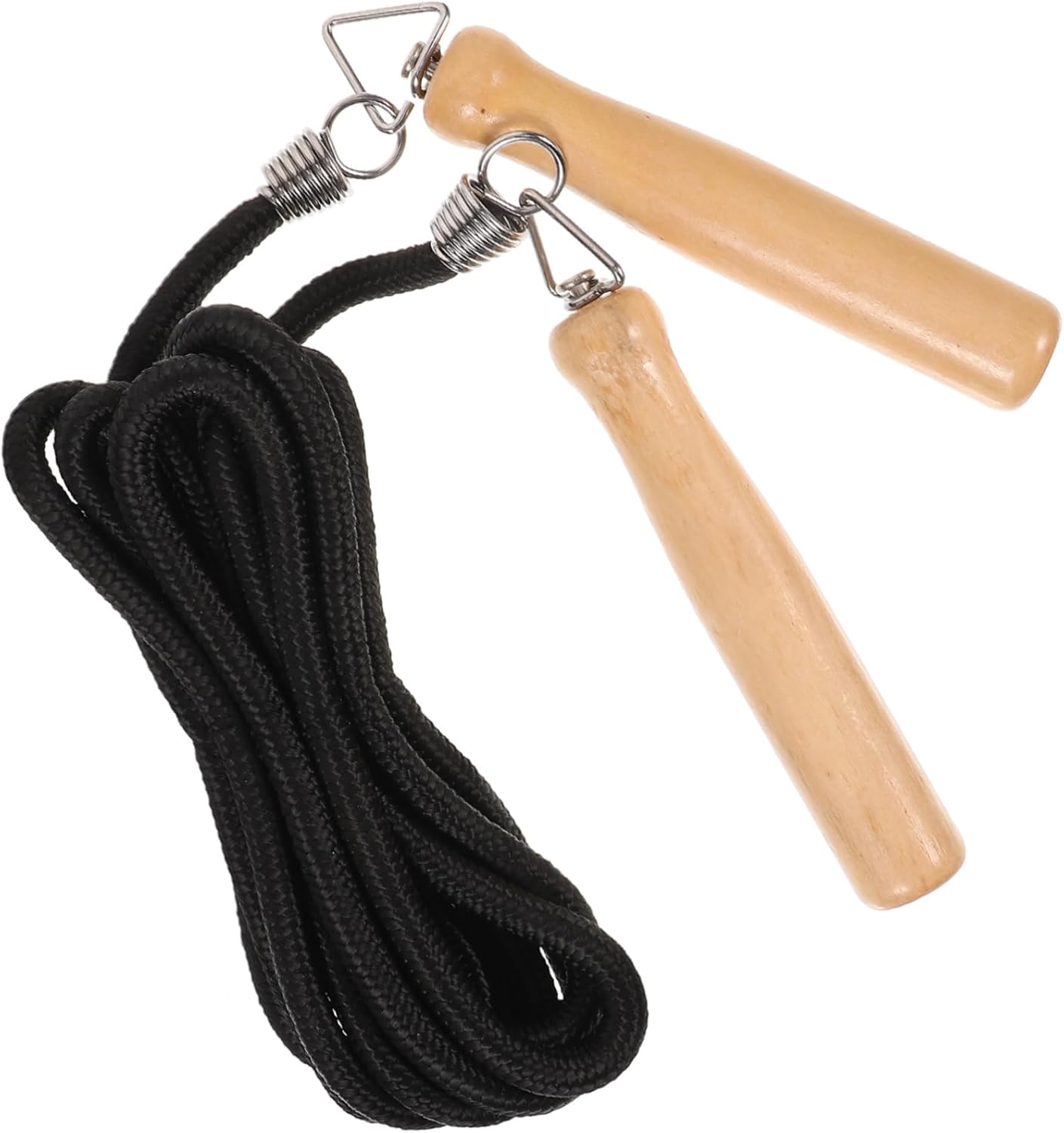 Weighted Wood Handle Skipping Rope Portable Exercise Jump Rope for Endurance Training with Ergonomic Grip Suitable for Fitness Beginners and Outdoor Workouts