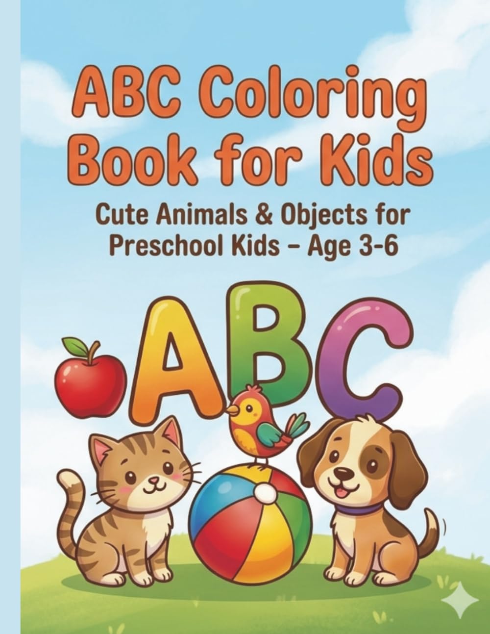 ABC Coloring Book for kids.: Cute animal and objects for preschool kids