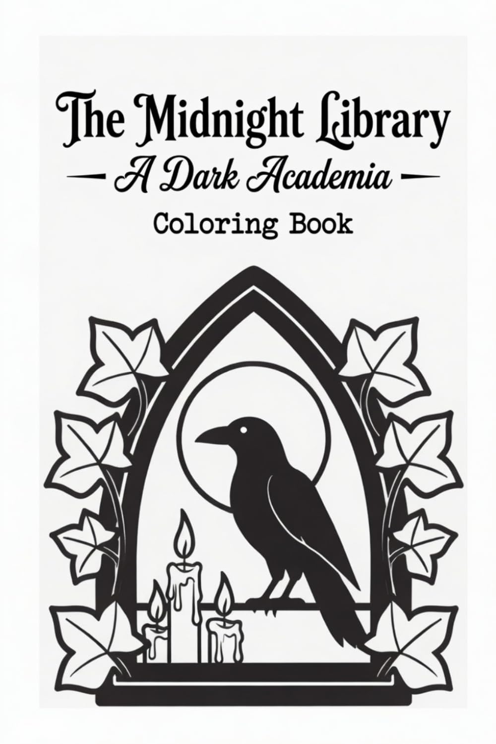Ink & Ivory: A Dark Academia Coloring Book