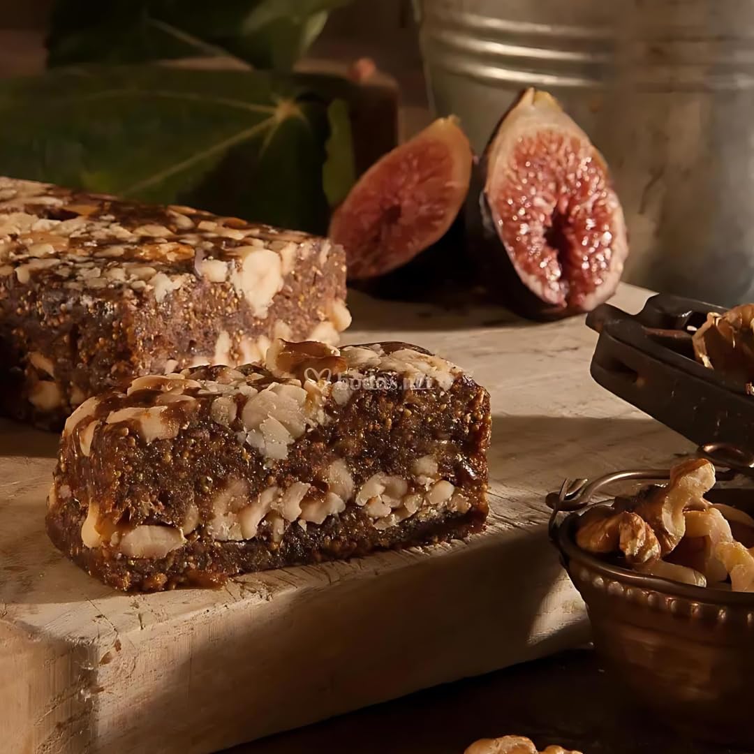 Pan de Higo con Nueces Artesanal | 1000 Gr | Sin Conservantes, Sin Gluten, Ideal para Deportistas y Aperitivos Saludables |Elaboración Artesanal Directamente Jijona Alicante