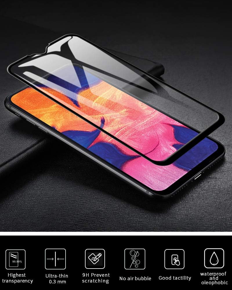 TopACE for Samsung Galaxy A10e Screen Protector, Galaxy A10E Tempered Glass 9H Hardness [Case Friendly][Anti-Scratch][Bubble Free] with Lifetime Replacement Warranty (Black)