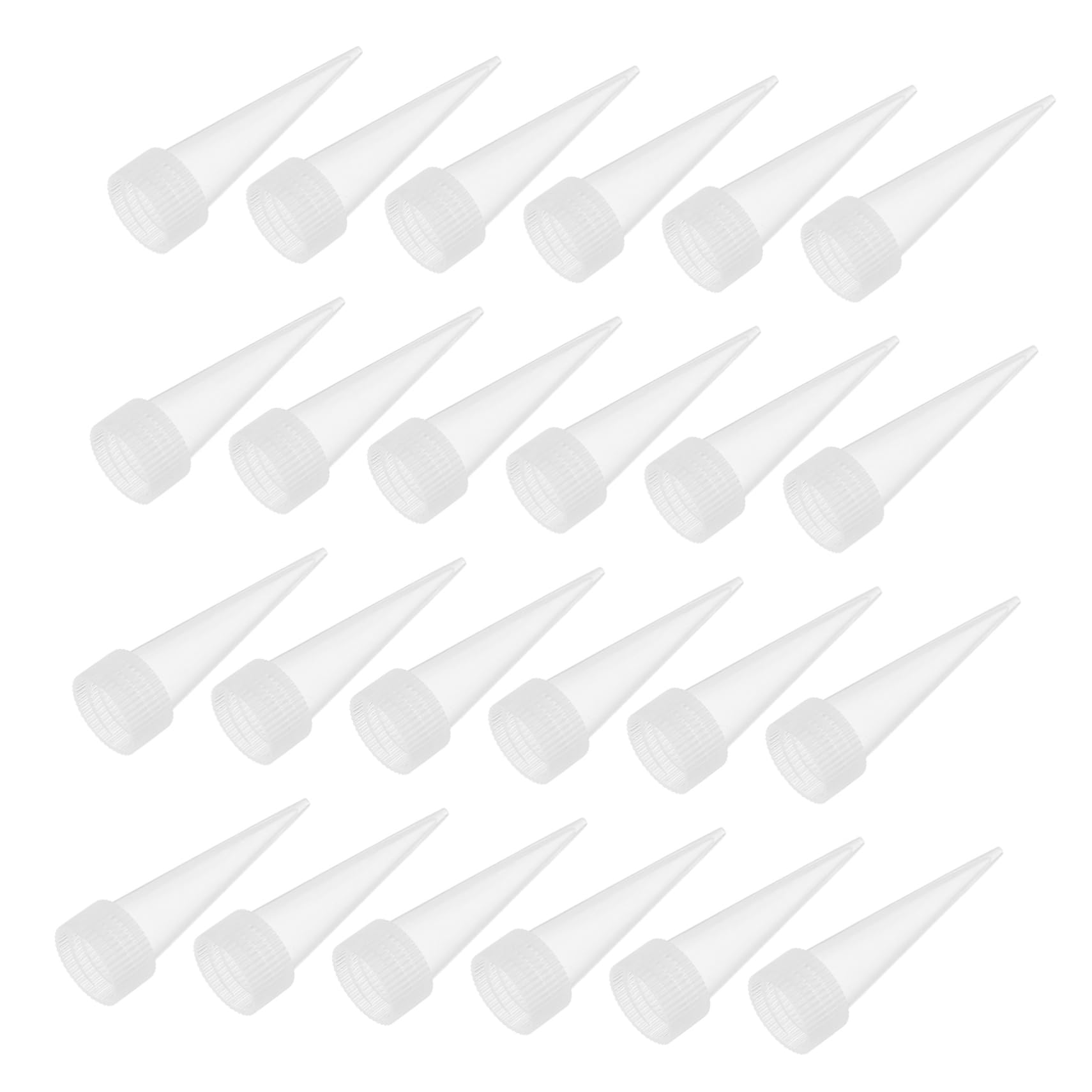 EXCEART 5 Set Colla Testa Colla Punta Di Precisione Mastice Saver Cappellini Punte Per Calafataggio Mastice Strumento Tubo Copre Tappo Per Calafataggio Ugello Per 100 pezzi * 5