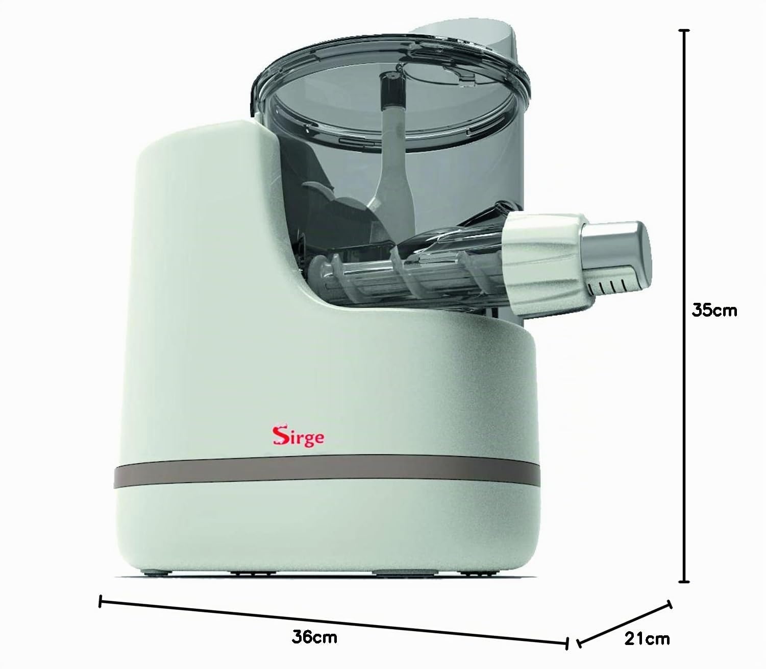 Sirge Macchina per pasta fresca fino a 850gr con BILANCIA elettronica e 18 TRAFILE - 220W - versamento automatico acqua