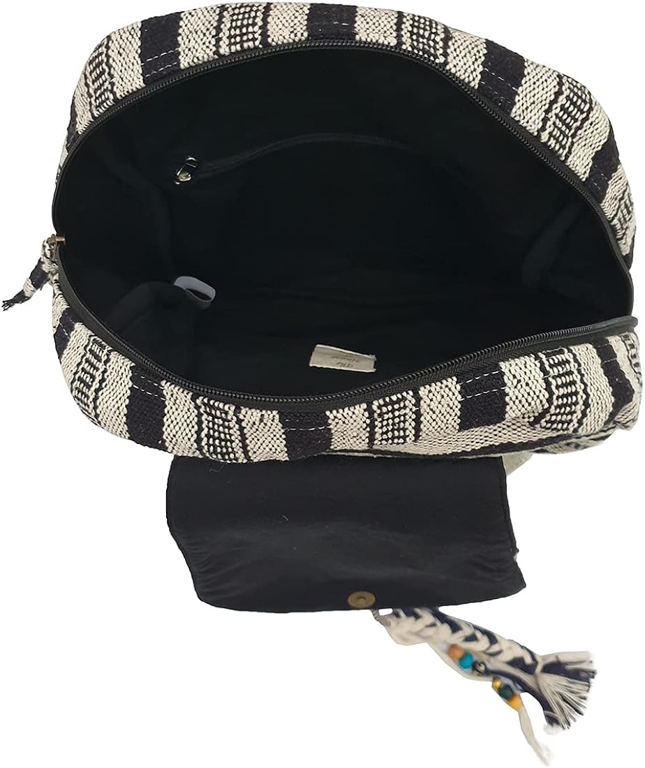 Buy The House of tara Handloom Fabric Backpack for Women 10  display picture 1