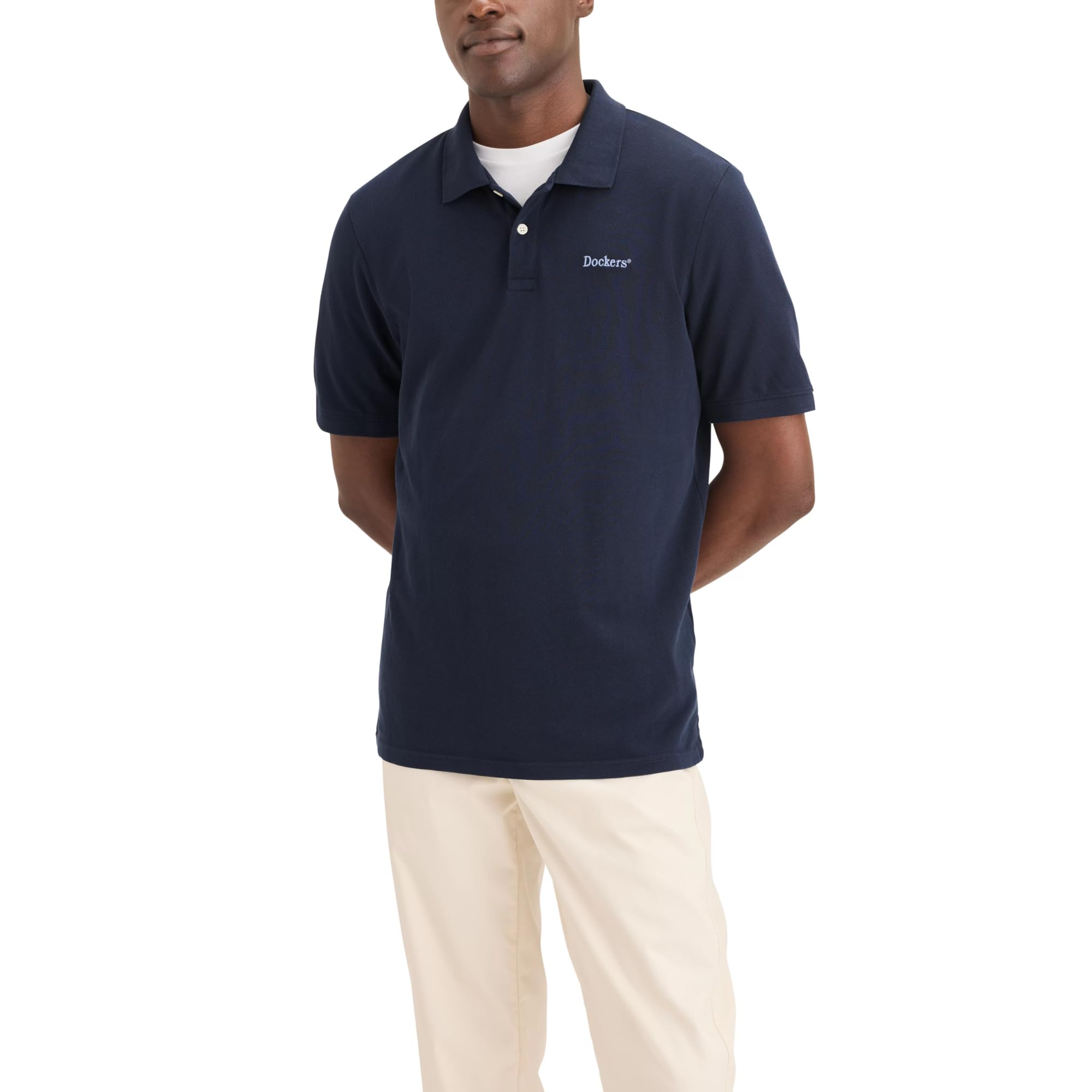 DOCKERS Polo a maniche corte slim fit da uomo