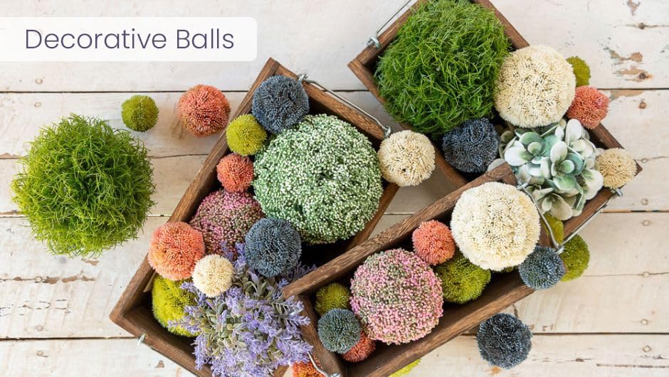 Miniatura 3 de Boston International Decoración topiaria de bola de bayas sintéticas, 4 pulgadas, verde té