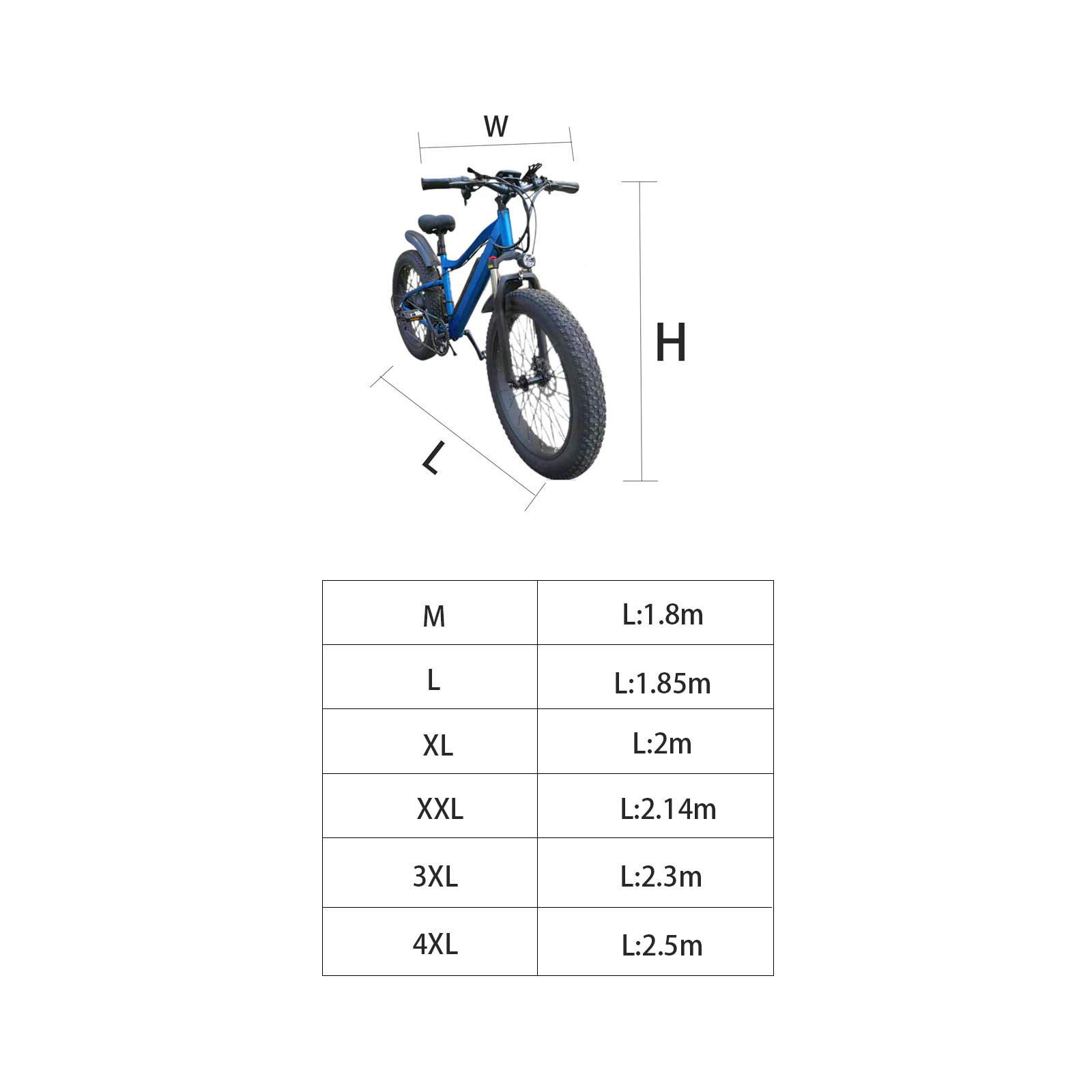 Abdeckplane Fahrradgarage,langlebig Anti Staub UV Schnee Regen Tragbar Fahrradgarage Plane Mit Verriegelungslöchern Und Aufbewahrungstasch Für Mountainbike,3XL