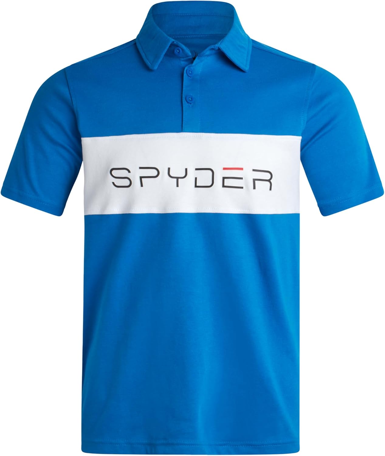 Spyder Mens Polo Shirts - Soft & Breathable Cotton Casual Short Sleeve Polo Shirt - Collared Golf Shirts for Men