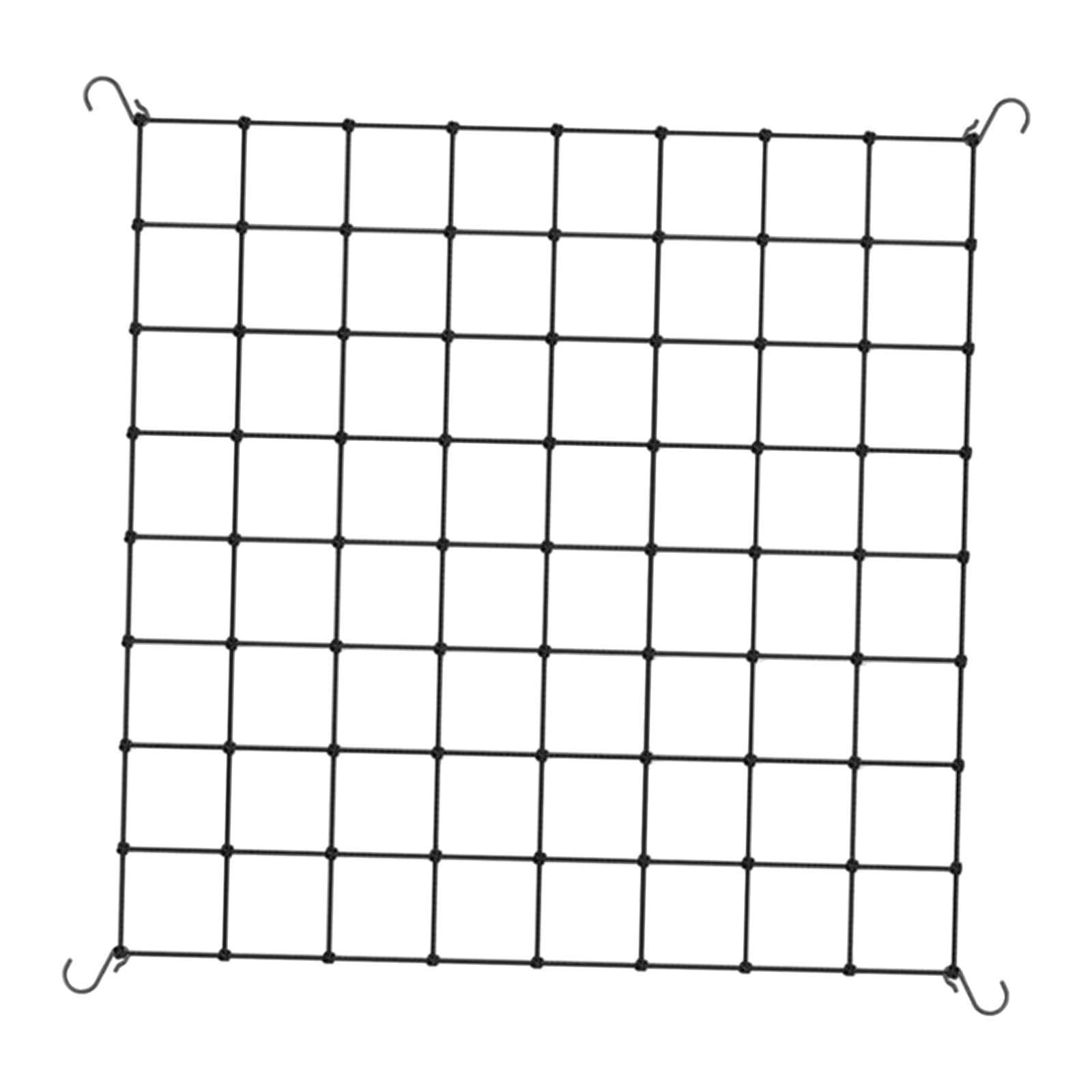 THE STYLE SUTRA Square Mesh Grow Tent Trellis Netting Black for Gardening Flexible Accessory 130cmx130cm-image-46