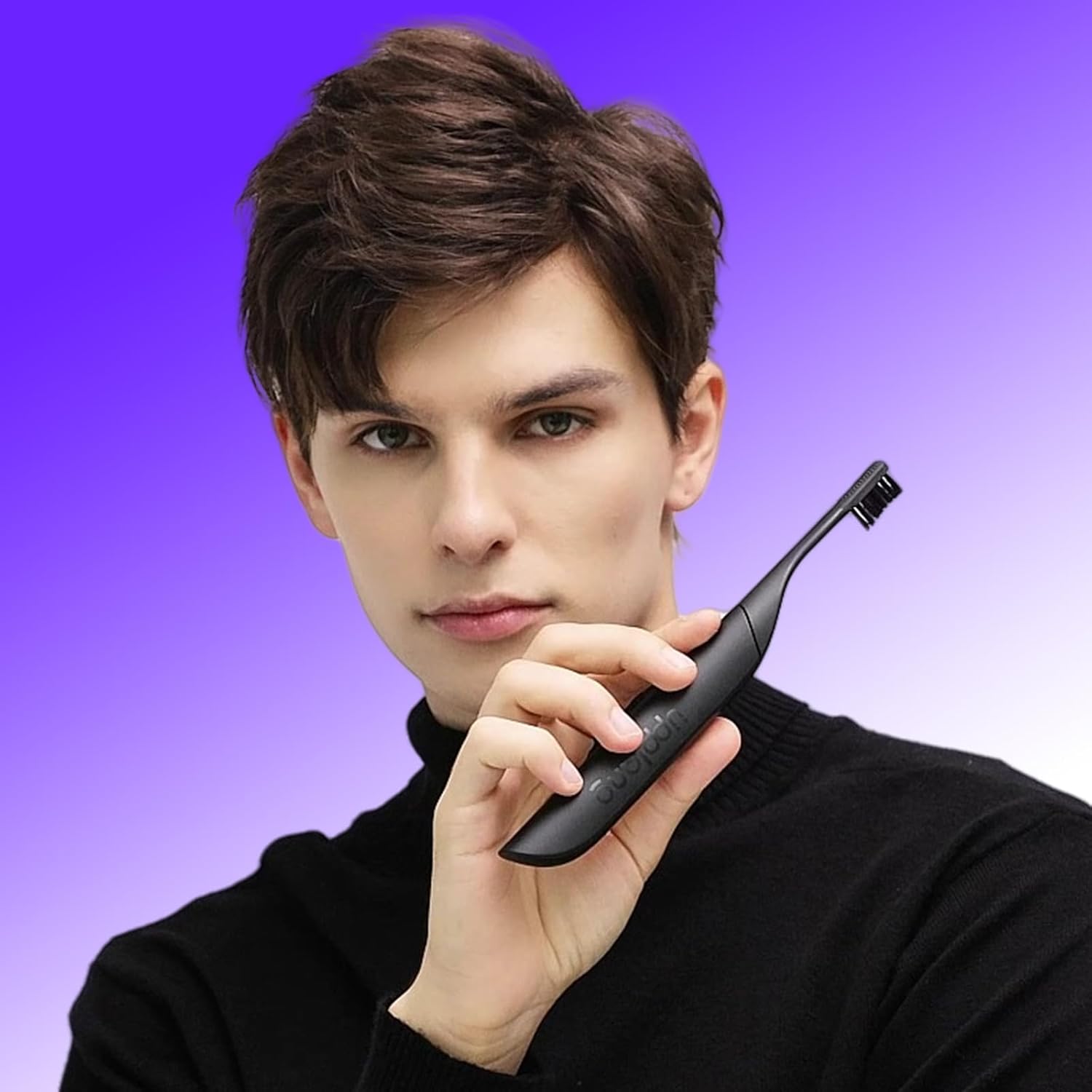 Electric Toothbrush, Portable Travel Sonic Toothbrush with Protective Case USB-C Rechargeable, Neutral Comfort Bristles, Waterproof, Smart Timer, Compact for Daily Use (Black) - Image 9