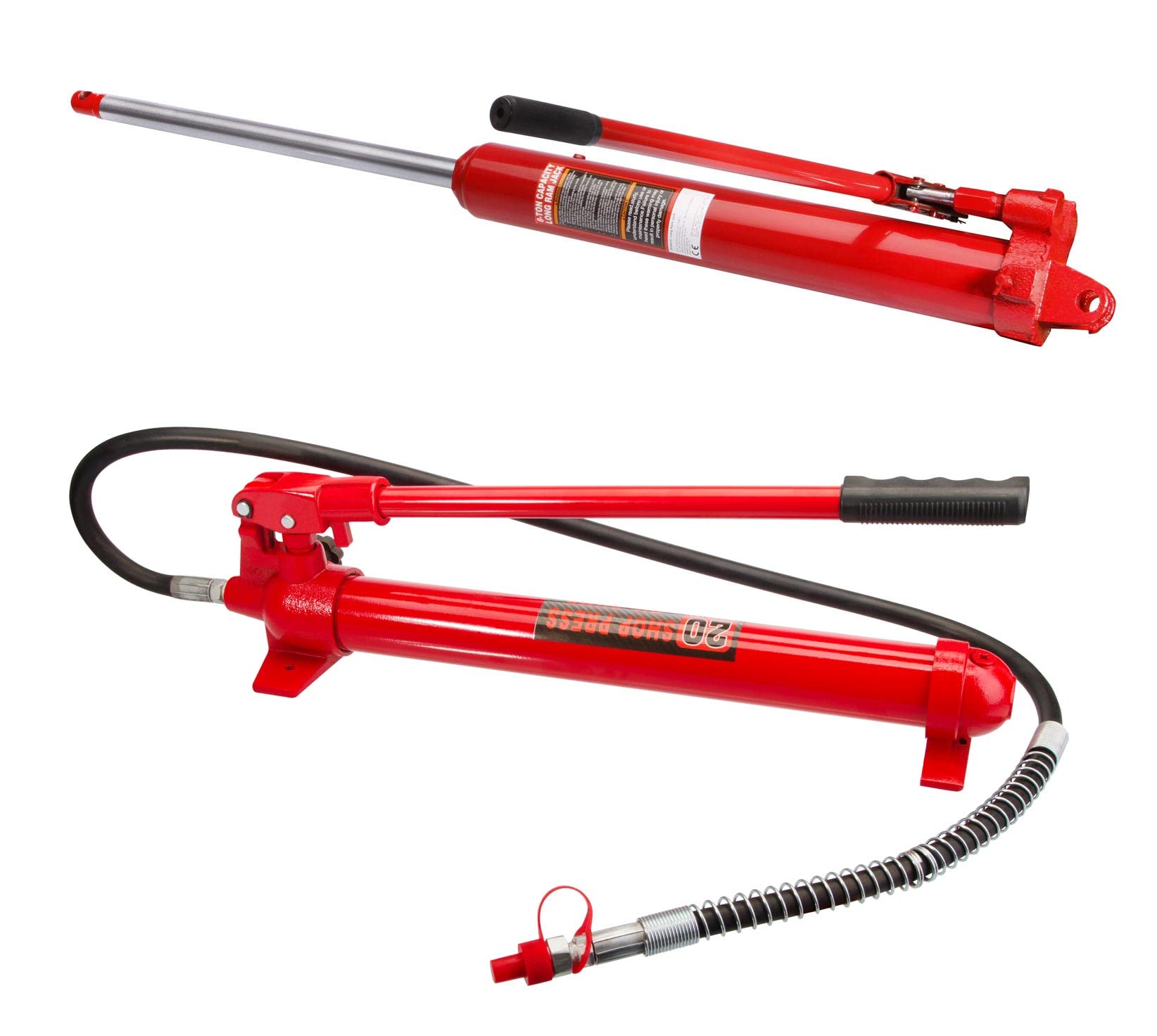 otgerlensker Hydraulik Handpumpe 20 to. + Hydraulikzylinder 8t 495mm