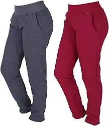 KIT COM 2 CALÇAS DE MOLETOM FELPADA PELUCIADA QUENTINHA COM BOLSOS LARGOS