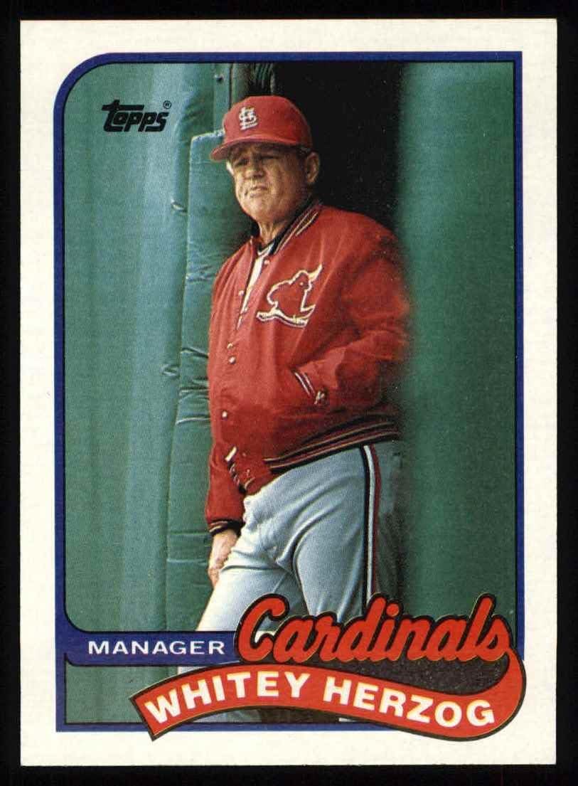 Amazon.com: 1989 Topps #654 Whitey Herzog St. Louis Cardinals