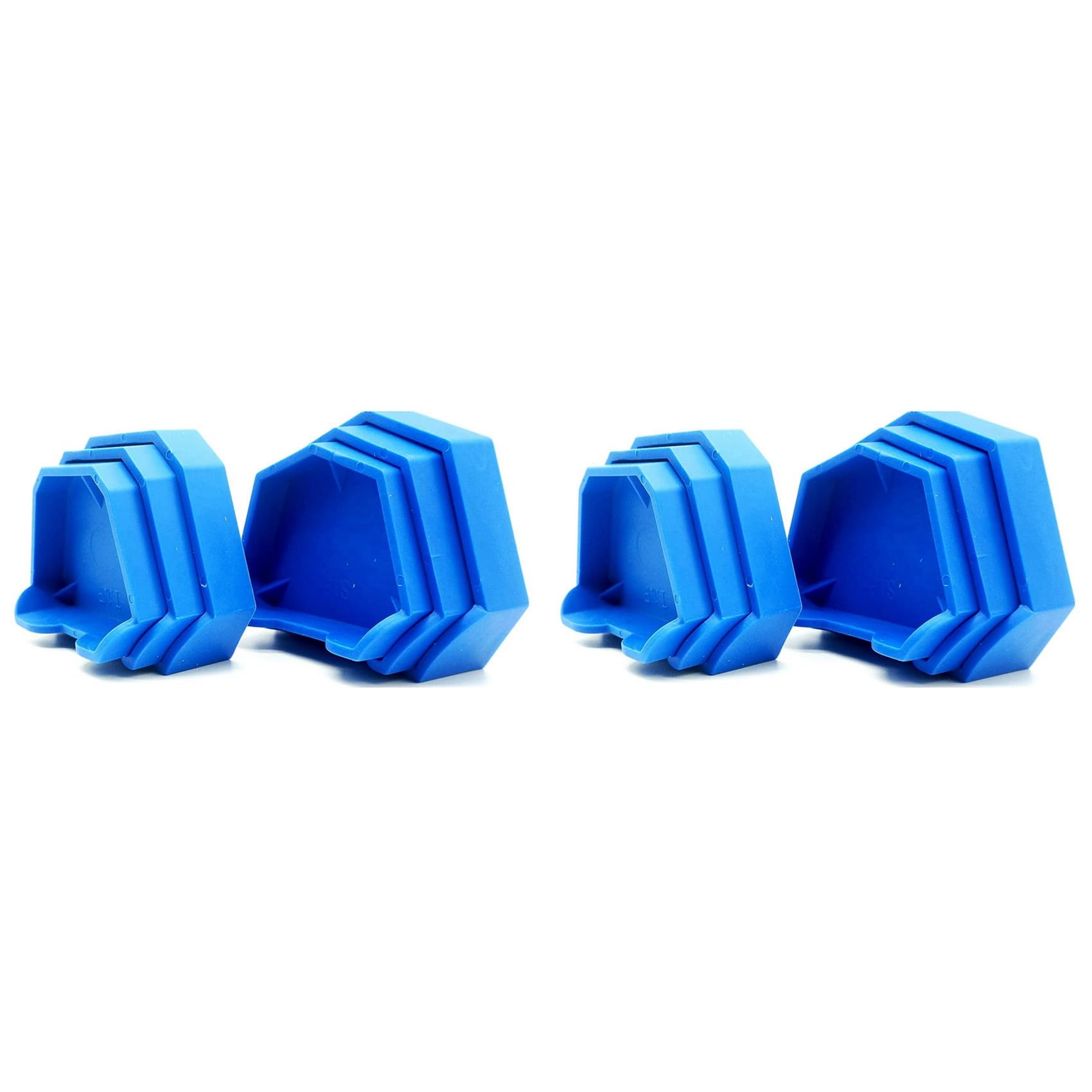 CENMEN 12PCS Dental Model Base Former Impression Trays Base Molds Set for Lab Plaster Model Cast Trimming