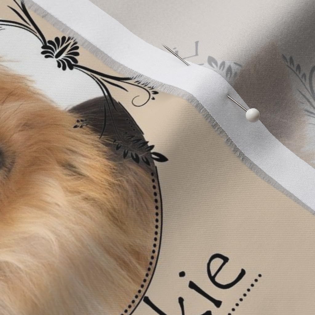 Spoonflower Fabric - Yorkie Yorkshire Terrier Dog Pet Printed on Organic Cotton Sateen Fabric by The Yard - Sewing Quilting Apparel Home Decor