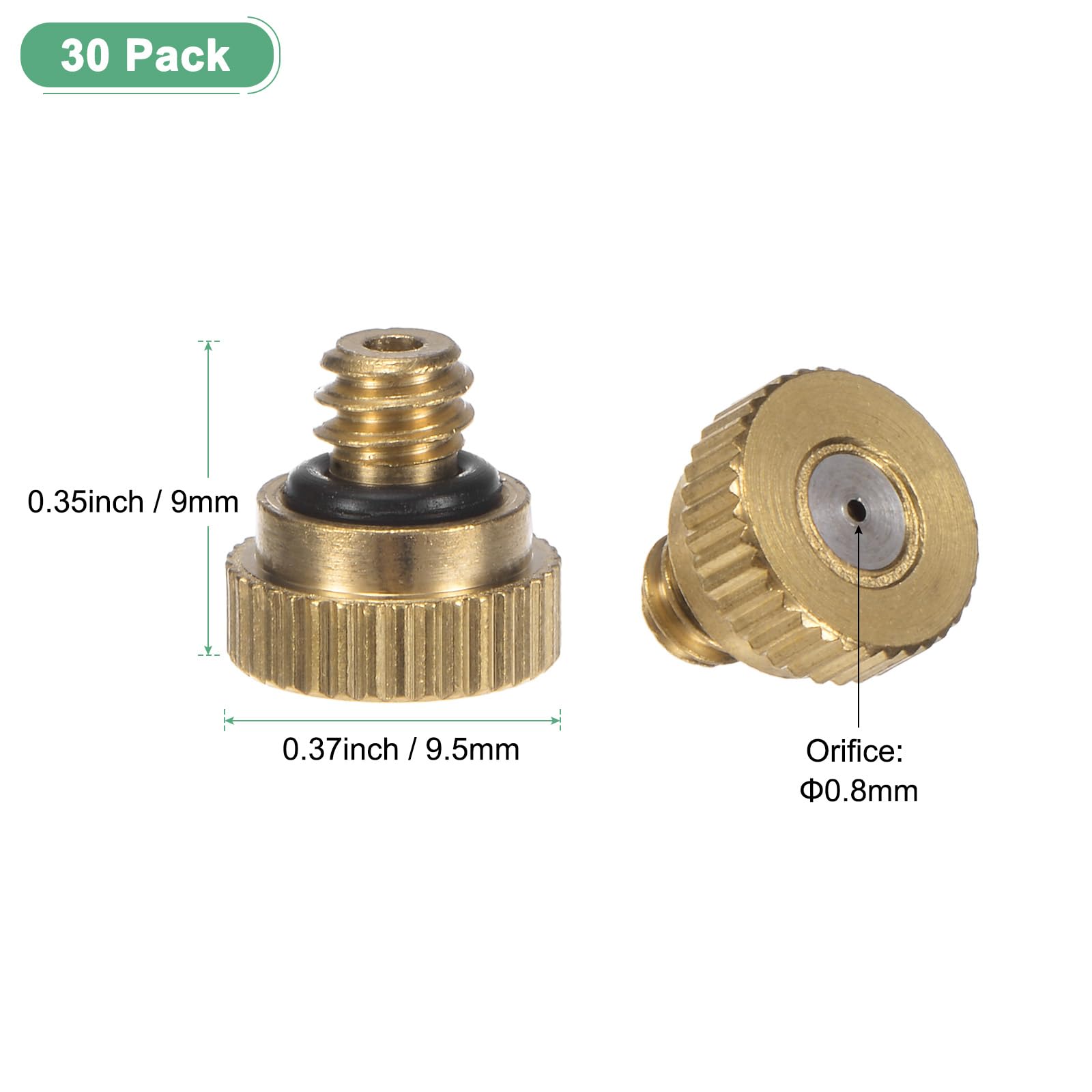M METERXITY 30-Pack Brass Misting Nozzle - Image 3