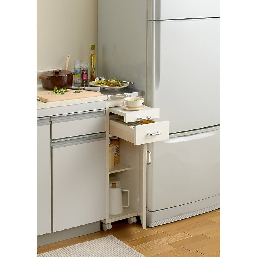 キッチンストッカー ステンレス天板隙間収納 ステンレス天板の隙間ラック（キッチンストッカー/隙間収納