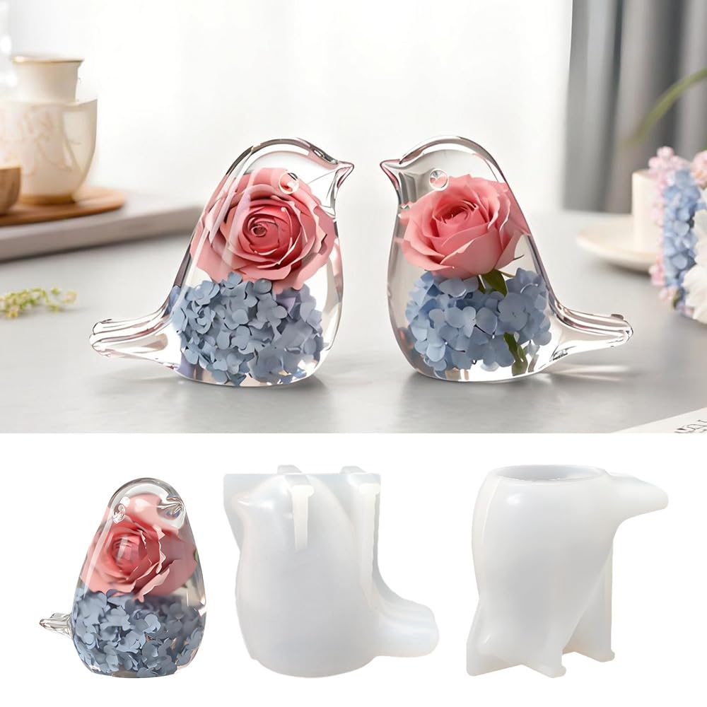 Photo 1 of **DIRTY**
WIKIMO Set of 2 Bird Easter Resin Molds Soft 3D Detailed Animal Silicone Molds for Epoxy Resin, Gypsum and Candle, Epoxy Molds for Art Crafts, Gift, and Home Decor