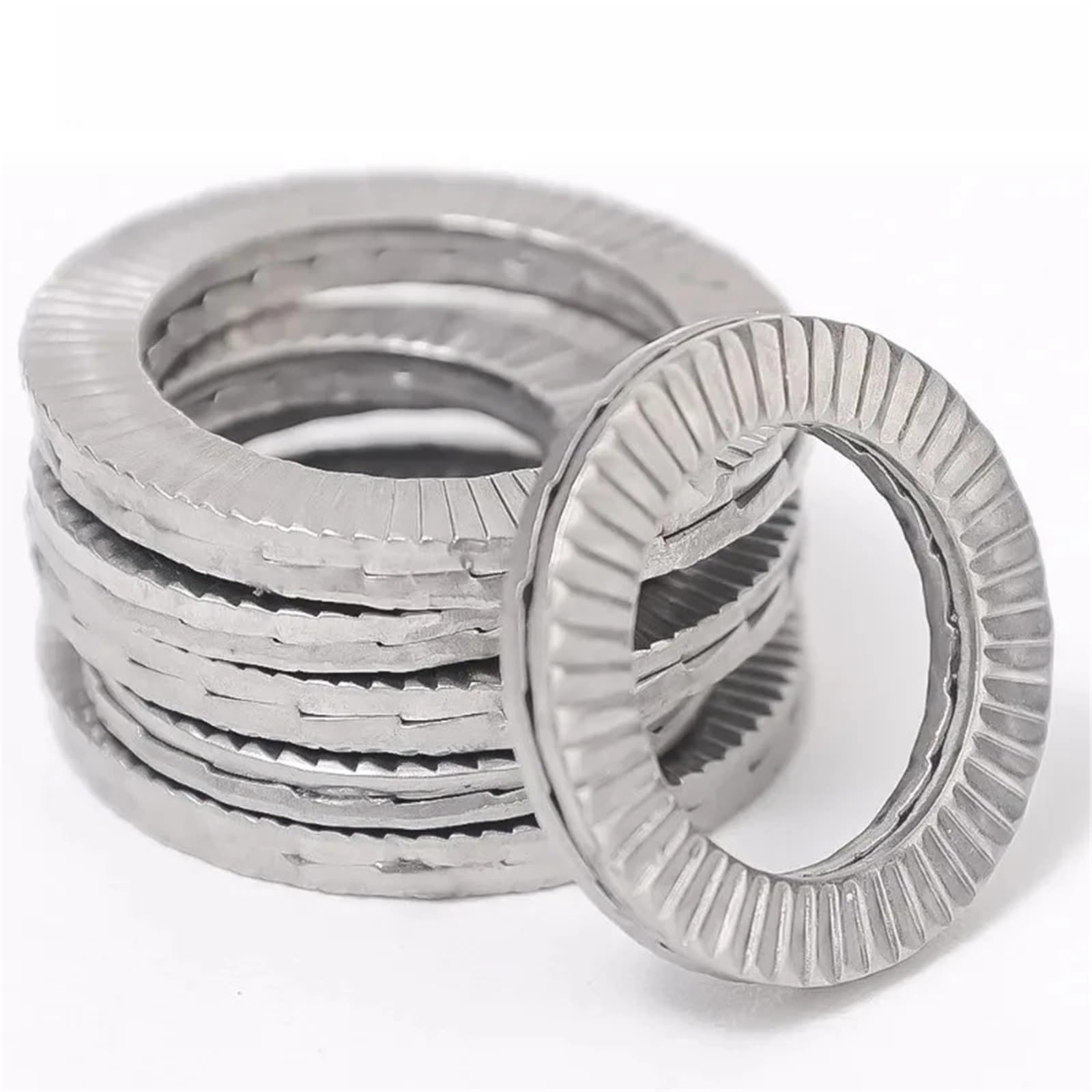 Arandelas Metalicas Arandela de acero autoblocante, arandelas de doble pila, tornillos antiaflojamiento, Kits surtidos, accesorios de sujeción for muebles del hogar(M14,100PCS)