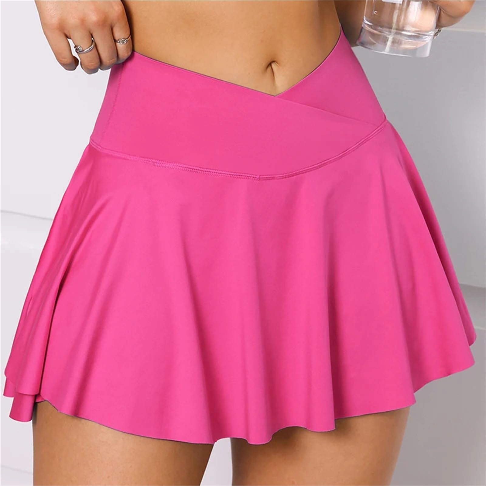 Falda de Tenis Plisada Spandex for Mujer con Bolsillos