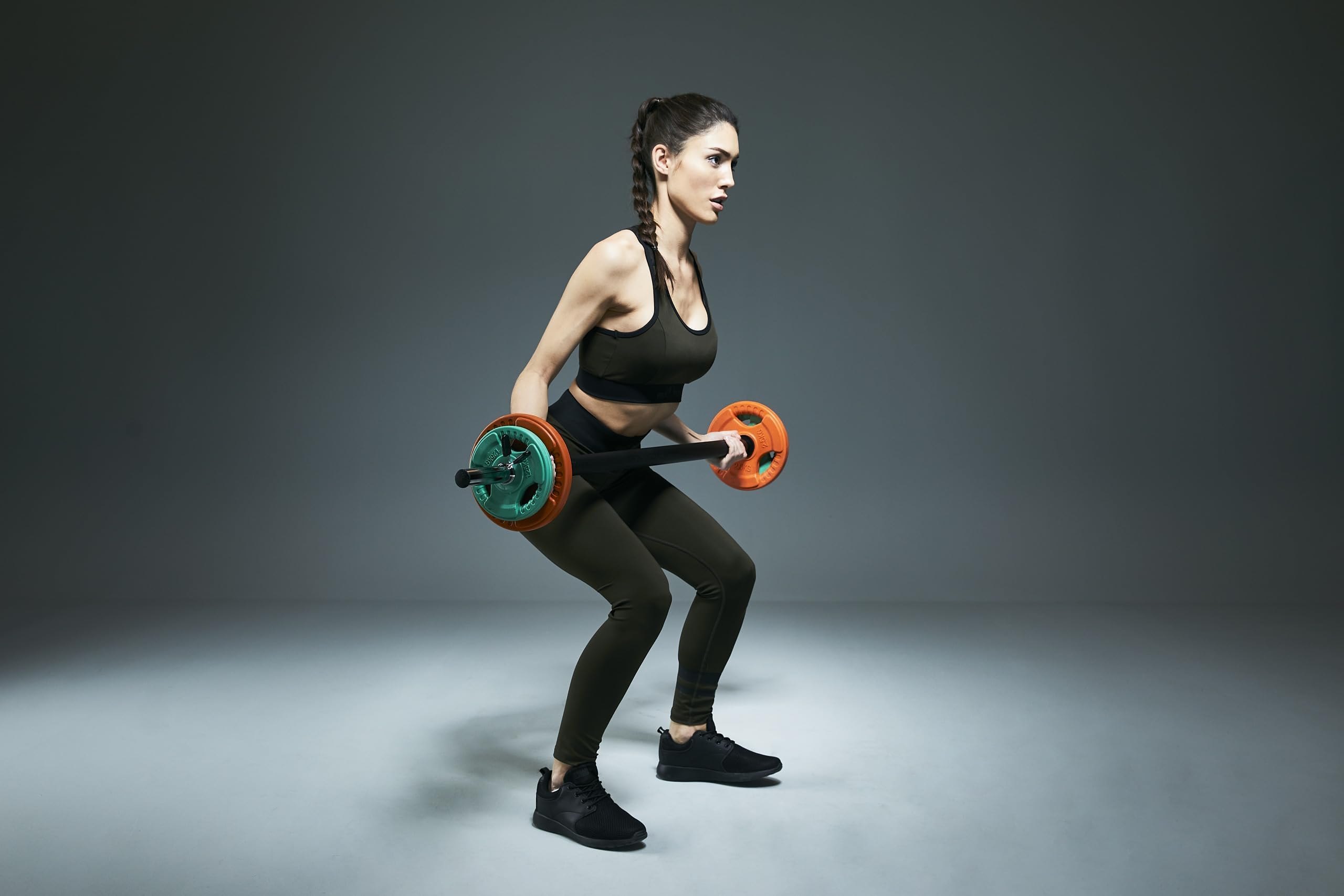 GORILLA SPORTS® Dischi Pesi - Singolo 1,25kg - 25kg o Set 30kg, Ø30mm, in Ghisa, Rivestimento in Gomma - Disco Peso, Piastre per Bilanciere, Manubri, Allenamento, Sollevamento, Palestra, Casa, Fitness