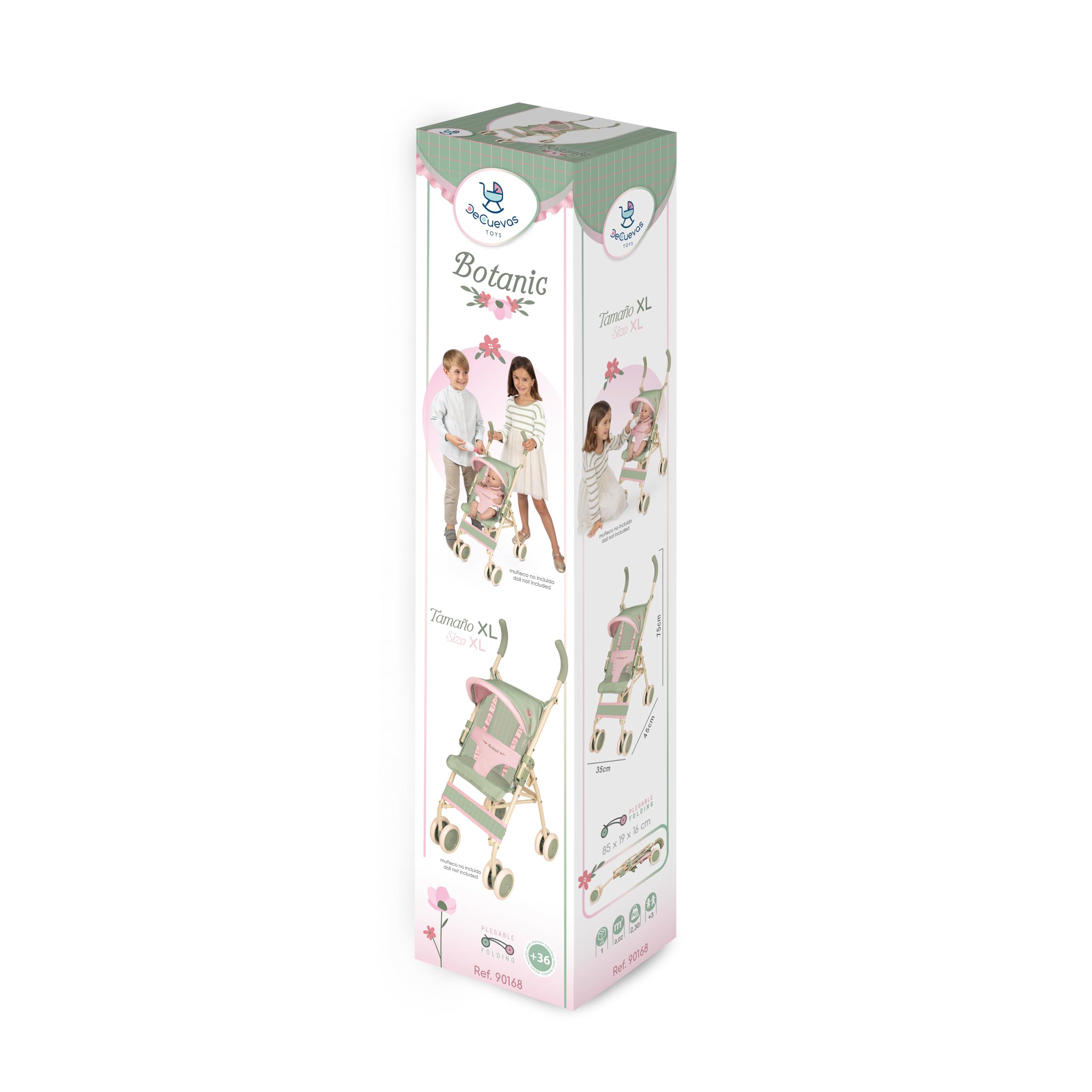 Carro de Muñecas Silla XL Plegable Botanic DeCuevas 90168