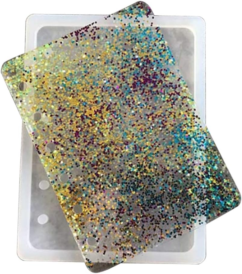 Aland Book Silicone Mold A7 Notebook Cover Making DIY Handmade Epoxy Resin Craft Tool White