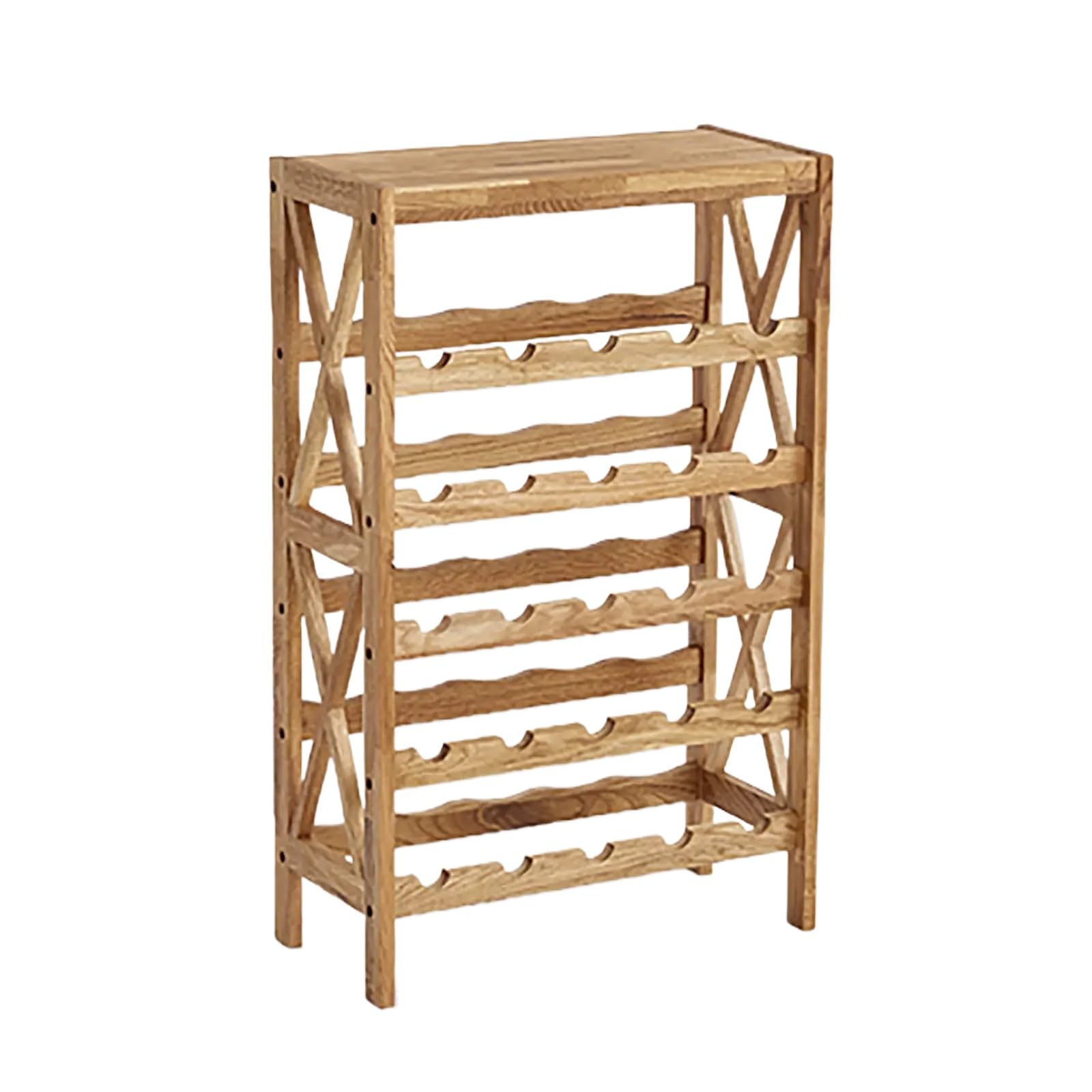 Questo portabottiglie in Legno Multistrato, Elegante per Bar e Cucina, Perfetto per dispensa e Cantina, dal Design Naturale e Raffinato, è Ideale per Gli Amanti del Vino.