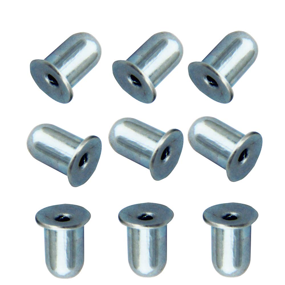 UP100 50 stuks 4.2-8mm drukknopveer voor 12-50mm buisvergrendelingsbuis pin knop montage veerclips voor tentpaal (Dia 7.8 hoogte 8 mm