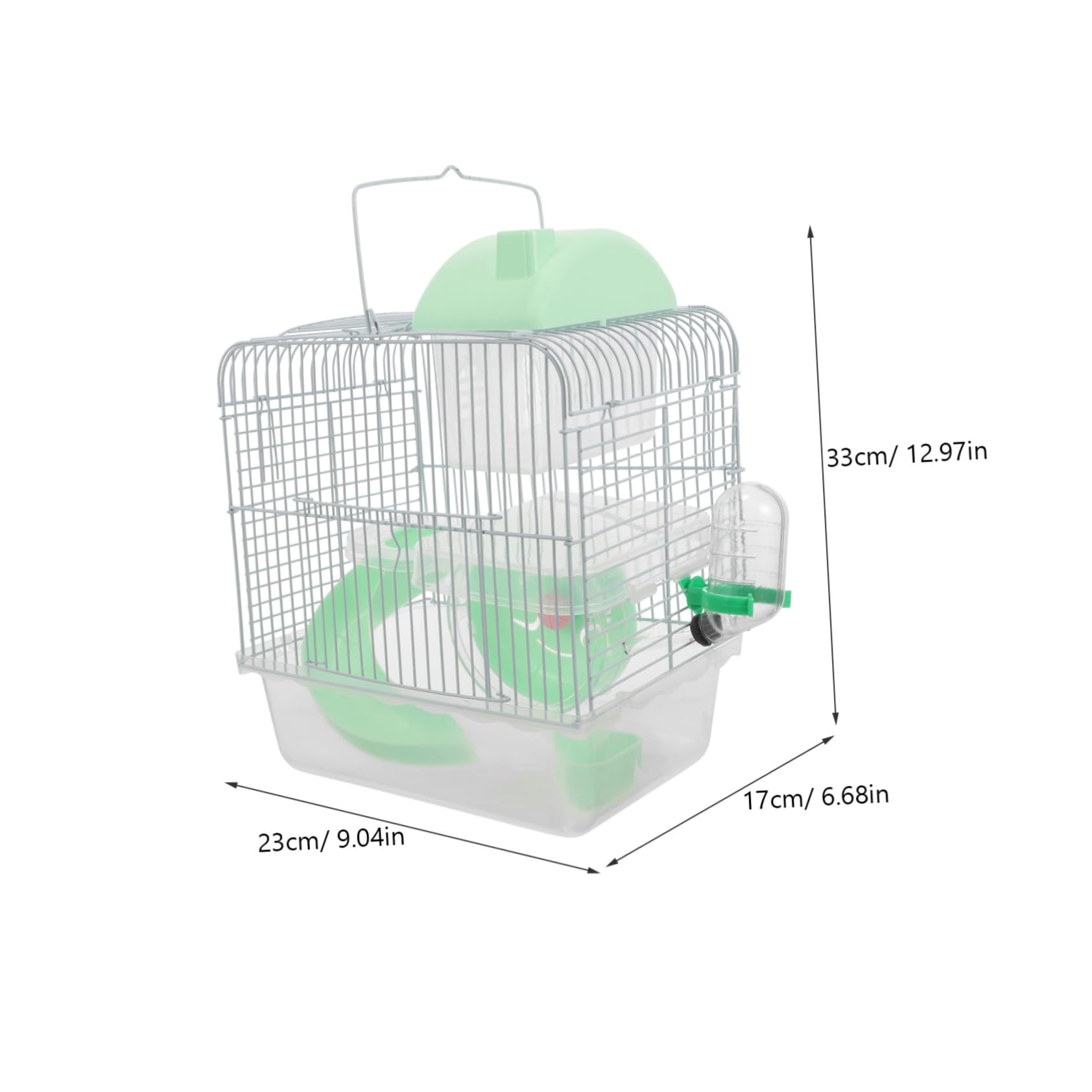 Toyvian Cage pour Hamster à Double Maison Spacieuse pour Hamster Et Chinchilla Cage à Plate-Forme pour Rat pour Animal De Compagnie