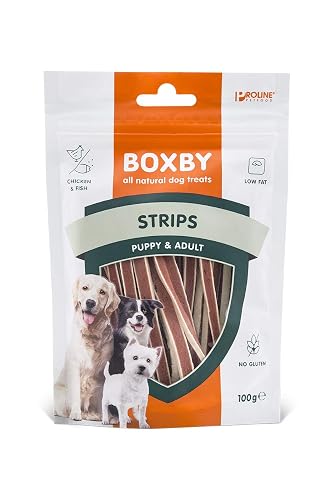 Boxby - Snack para perros cachorros y adultos Boxby pollo y pescado 100 g