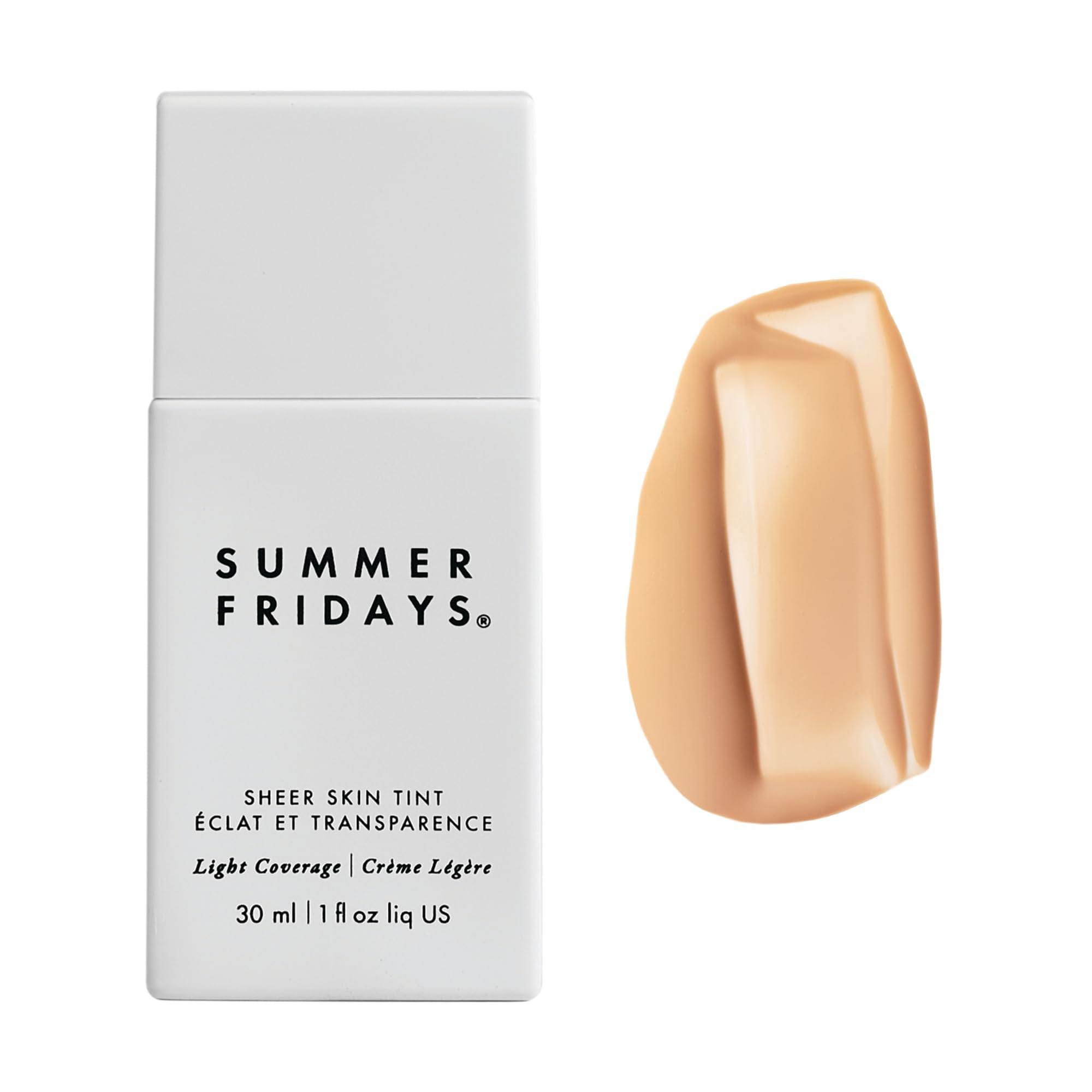 Summer FridaysSheer Skin Tint Moisturizer with Color & Hyaluronic Acid - Helps Reduce Irregular Skin Tone - Sheer