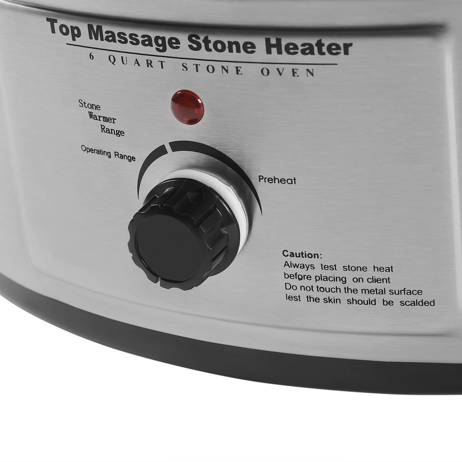Hot Stone Wärmegerät Massage Set Basic 6 Liter, Heiße Steine Erwärmer mit Temperaturregelung